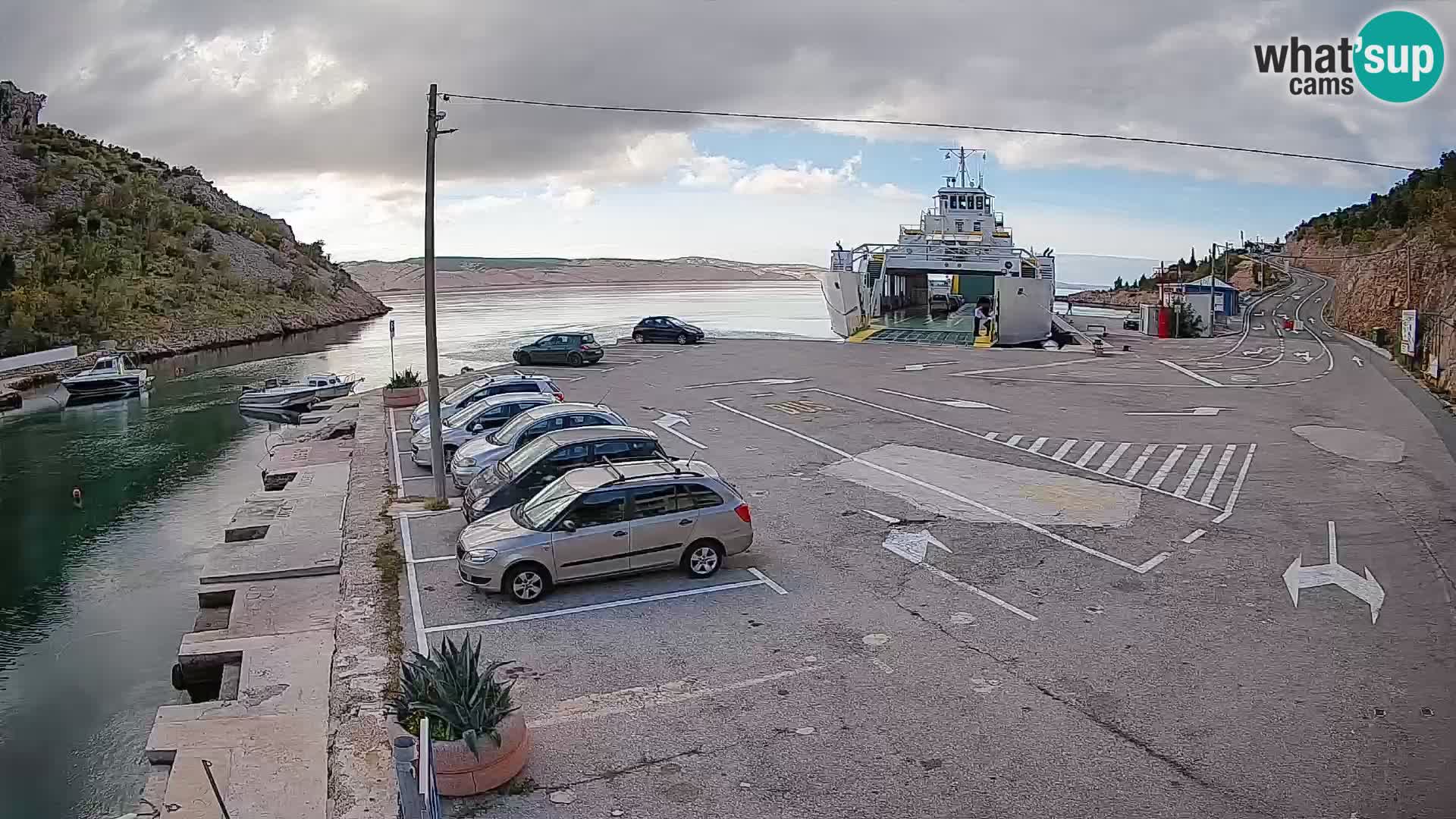 Webcam porto traghetti di Prizna – per l’isola di Pag
