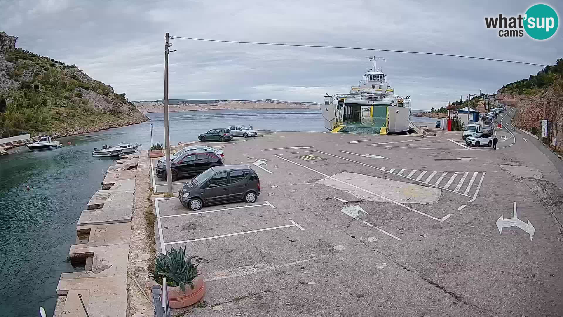 Webcam porto traghetti di Prizna – per l’isola di Pag