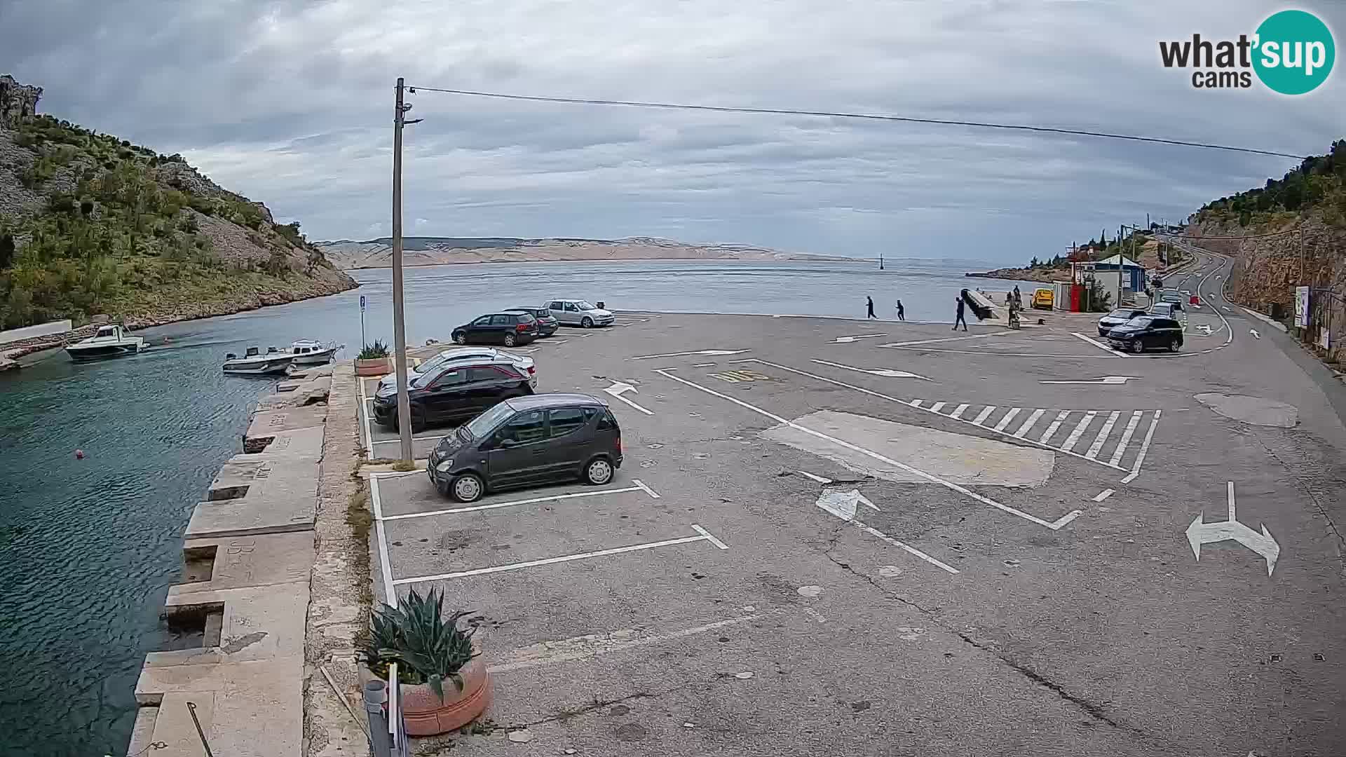 Webcam Fährhafen Prizna – zur Insel Pag