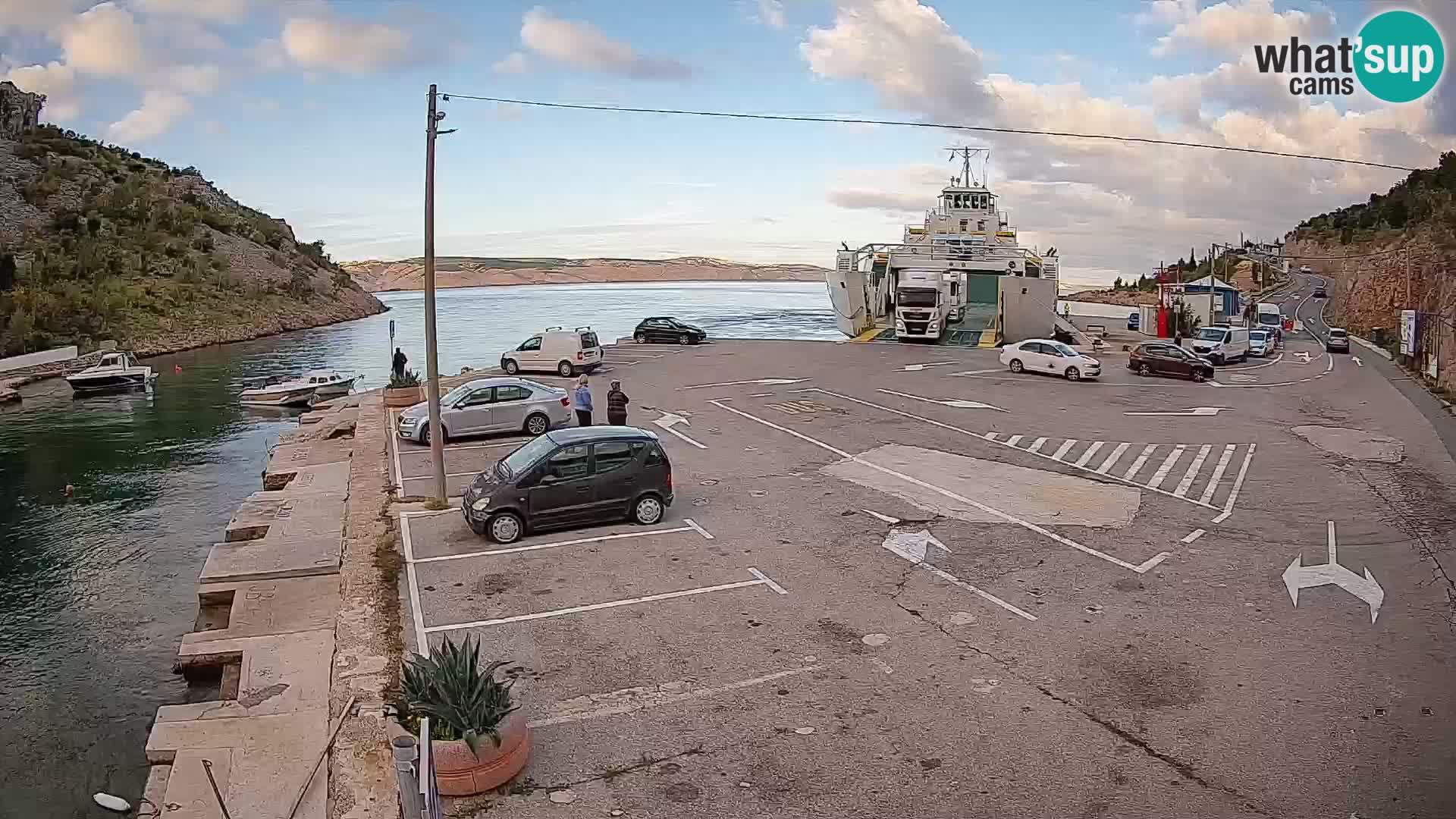 Webcam porto traghetti di Prizna – per l’isola di Pag