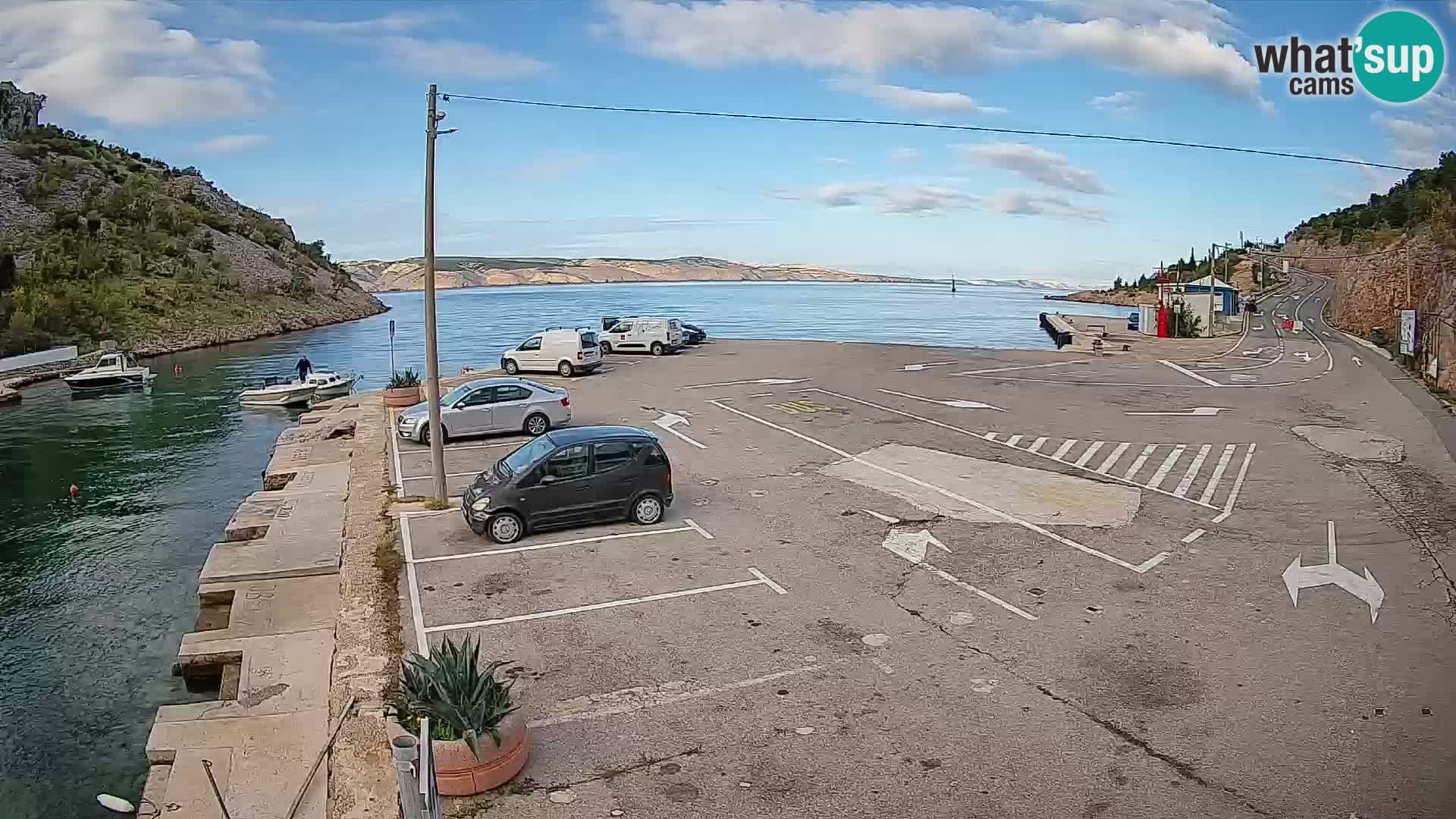 Webcam porto traghetti di Prizna – per l’isola di Pag
