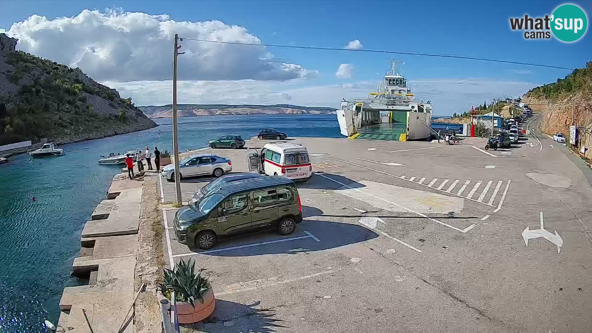 Webcam porto traghetti di Prizna – per l’isola di Pag