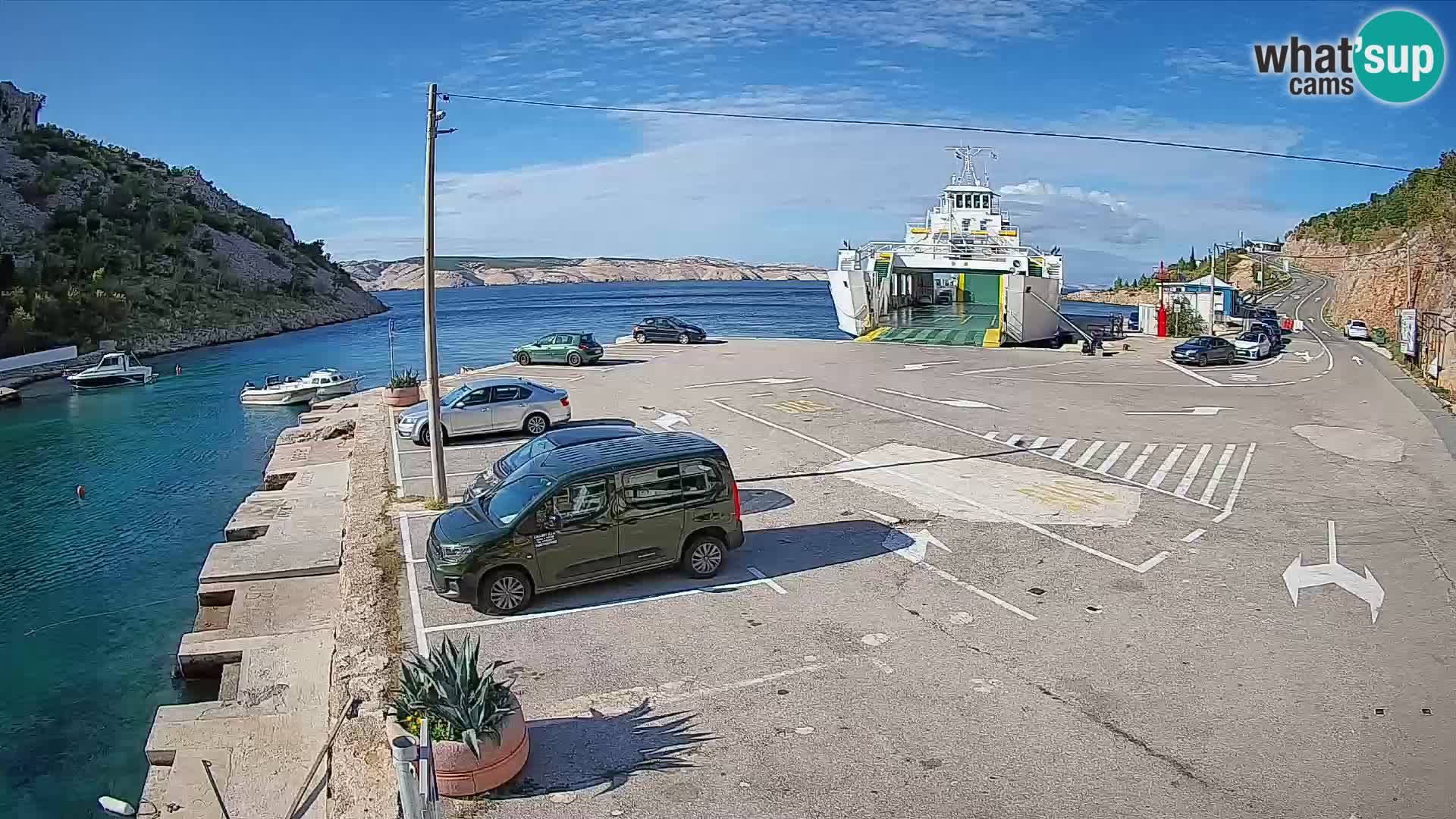 Webcam porto traghetti di Prizna – per l’isola di Pag
