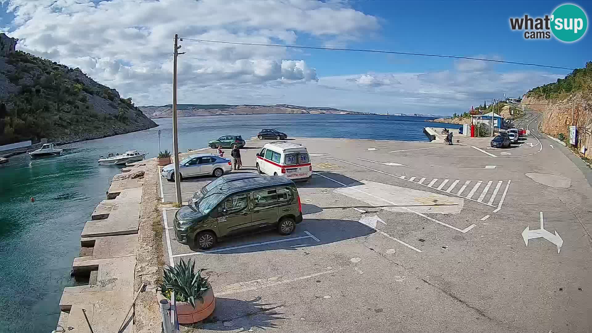 Webcam porto traghetti di Prizna – per l’isola di Pag