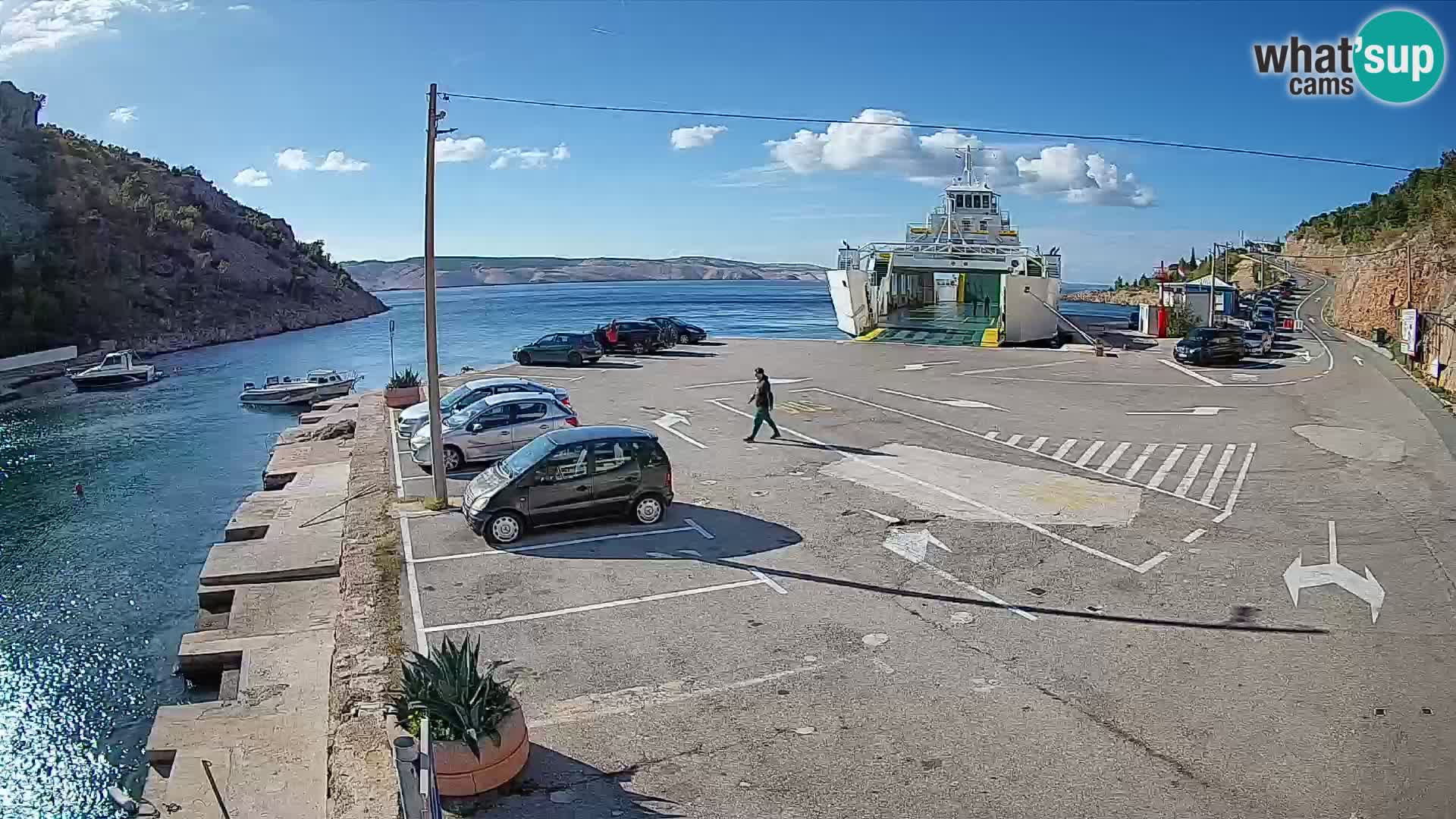 Webcam porto traghetti di Prizna – per l’isola di Pag