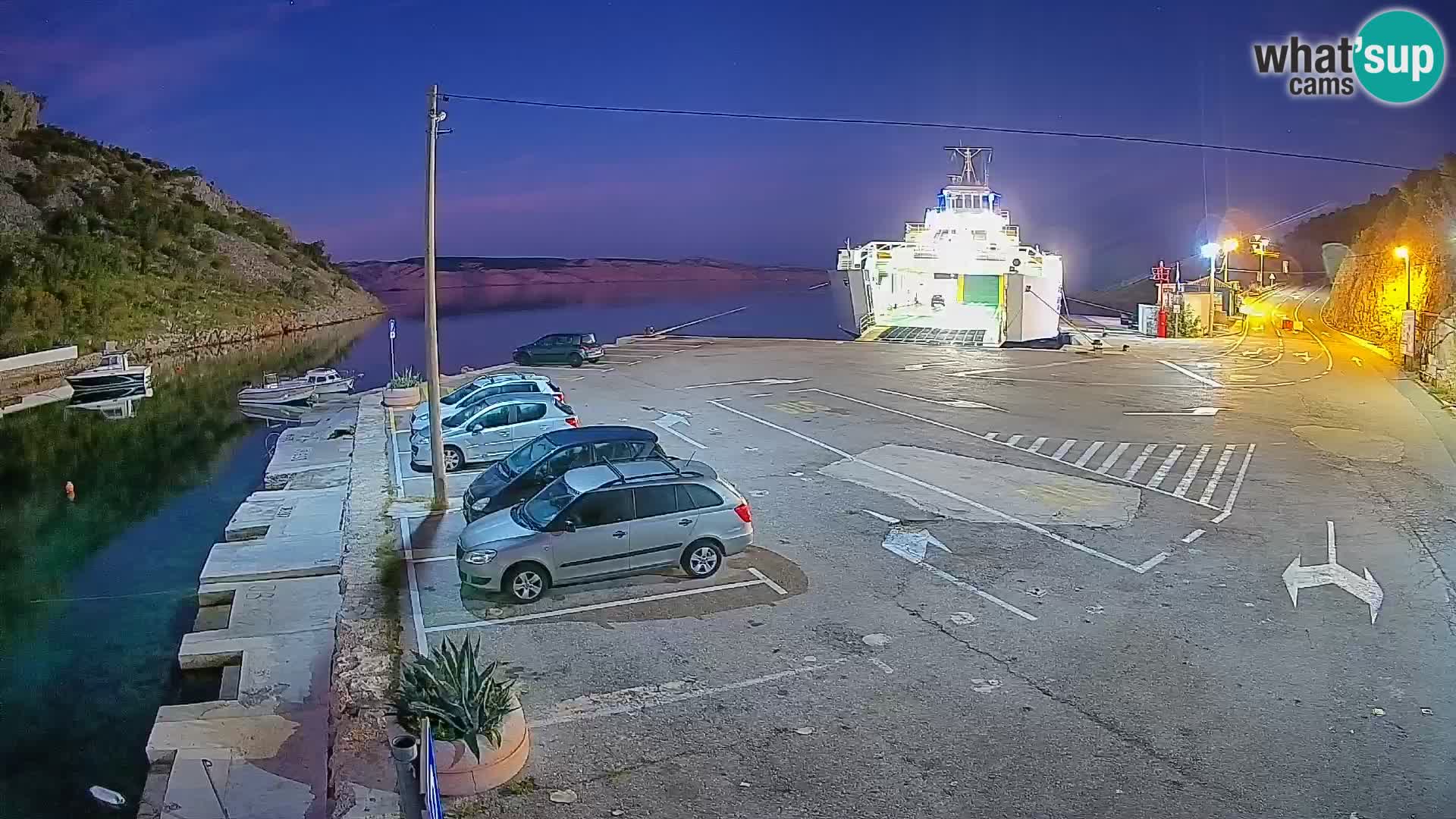 Webcam porto traghetti di Prizna – per l’isola di Pag