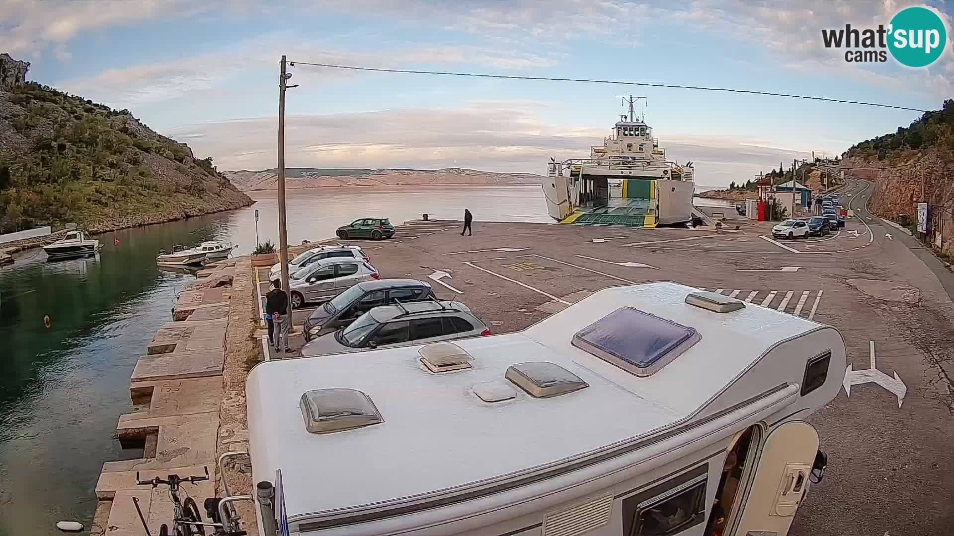 Webcam porto traghetti di Prizna – per l’isola di Pag