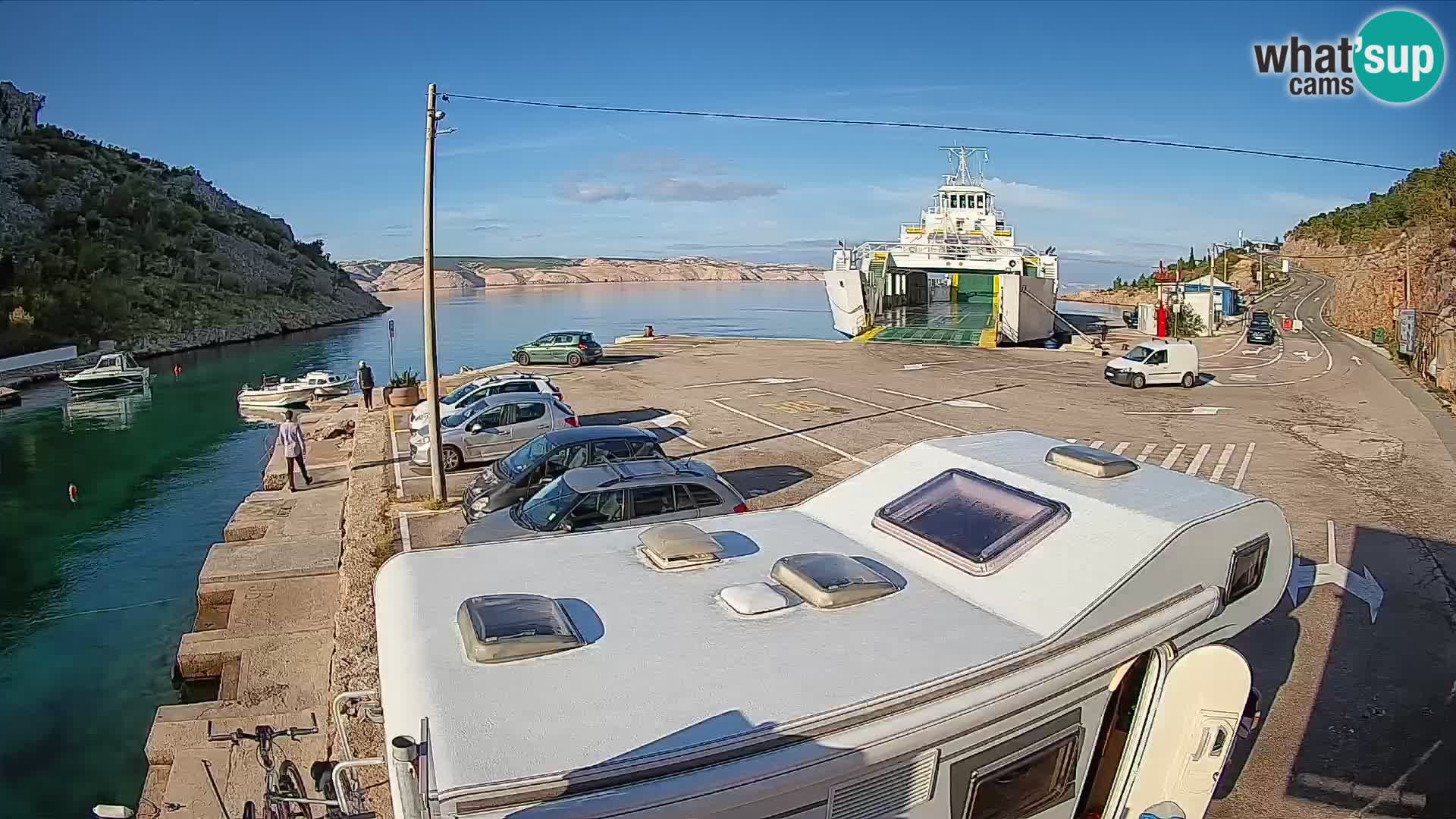 Webcam porto traghetti di Prizna – per l’isola di Pag