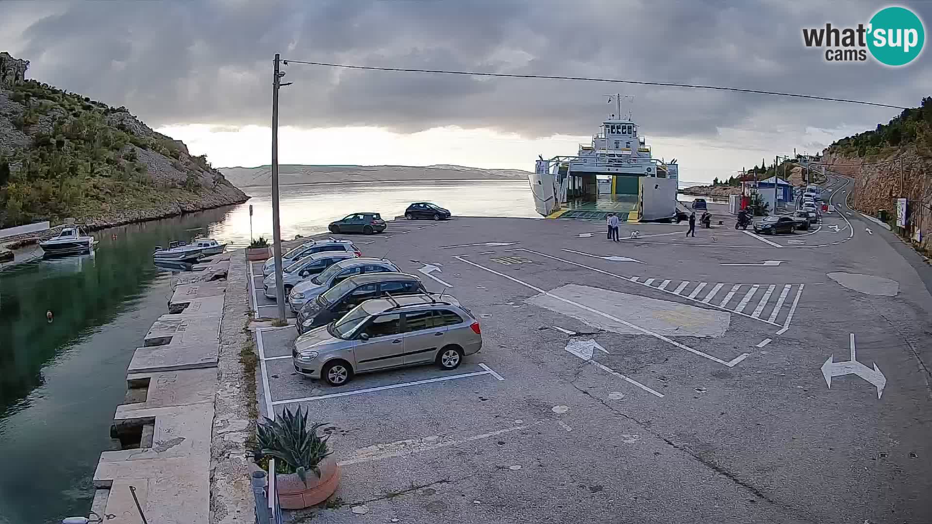 Webcam porto traghetti di Prizna – per l’isola di Pag