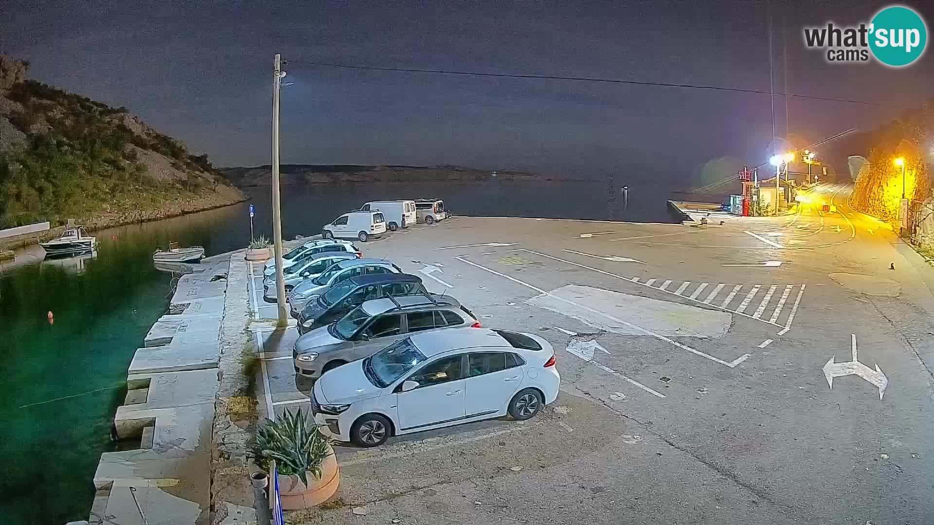 Webcam Fährhafen Prizna – zur Insel Pag