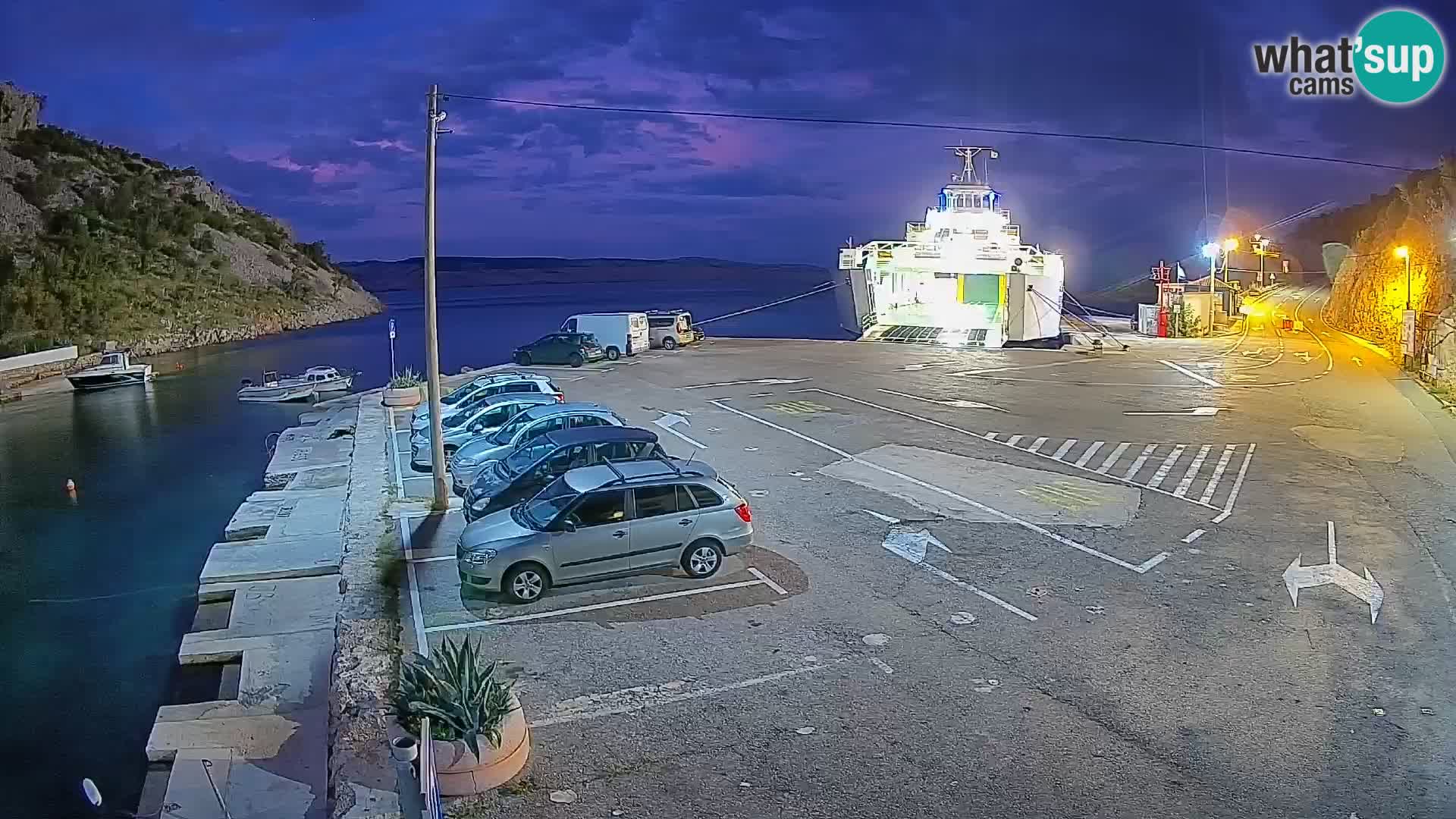 Webcam porto traghetti di Prizna – per l’isola di Pag