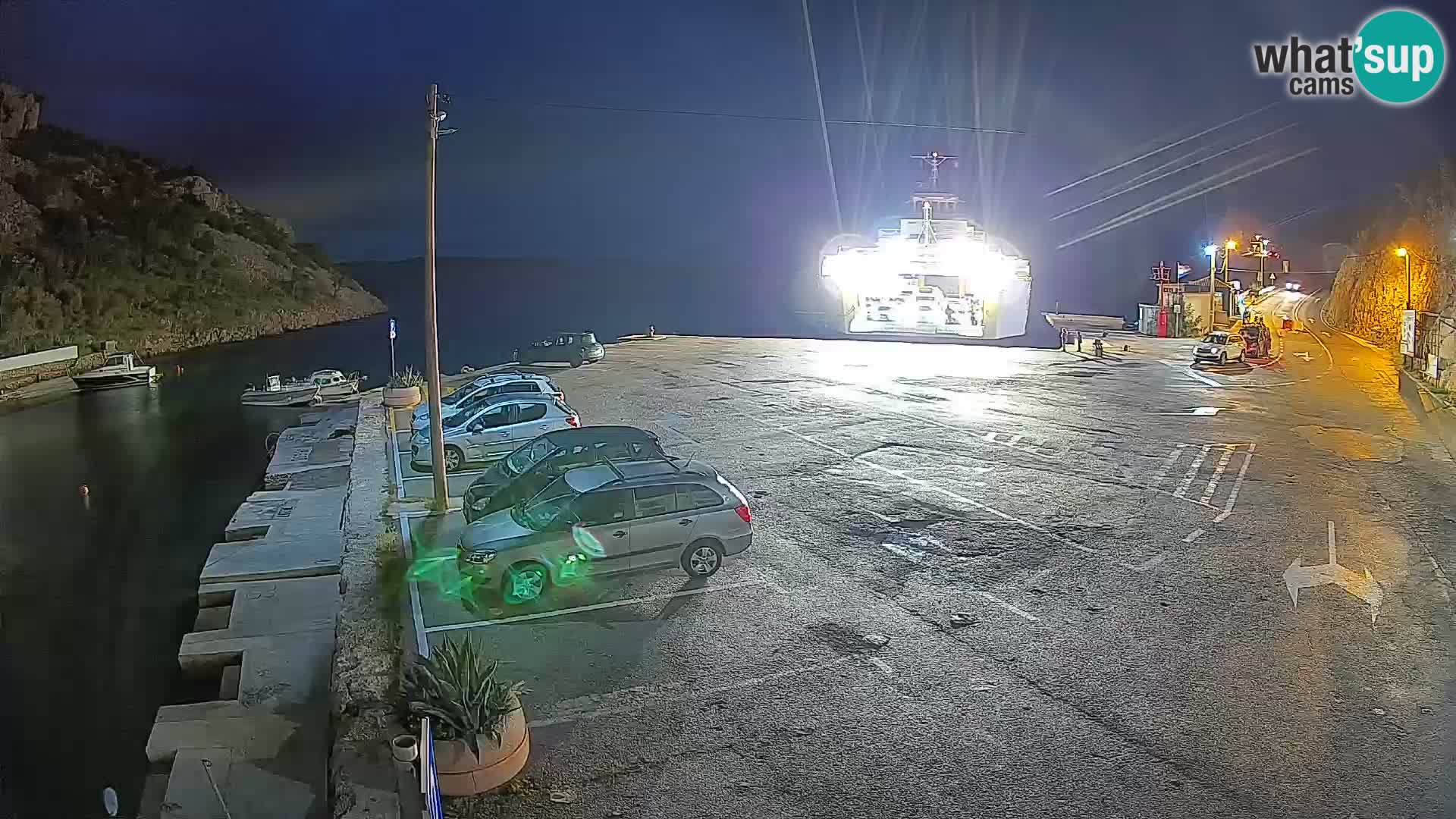 Webcam Prizna ferry port to Pag island