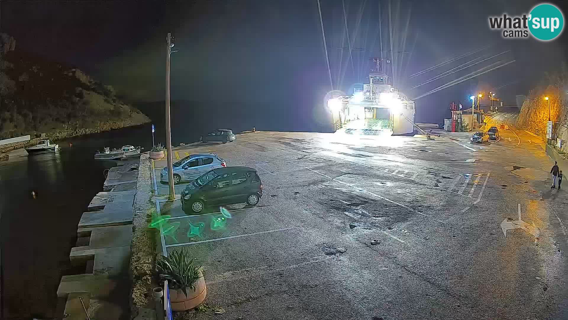 Webcam Fährhafen Prizna – zur Insel Pag