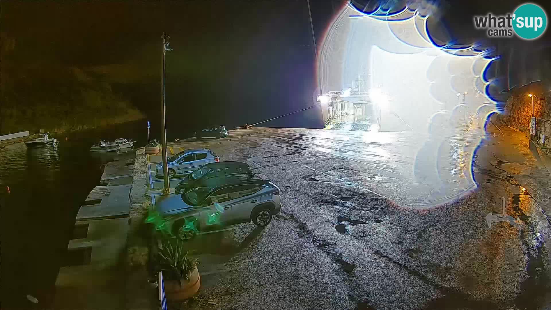 Webcam Prizna ferry port to Pag island