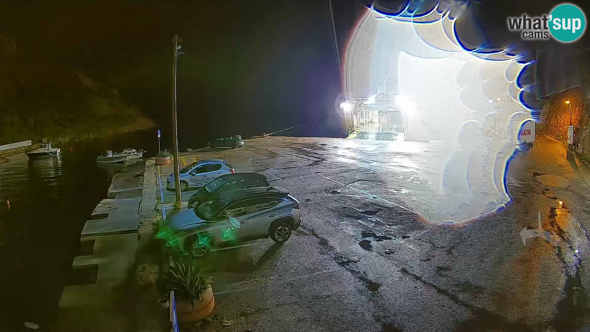 Webcam Prizna ferry port to Pag island