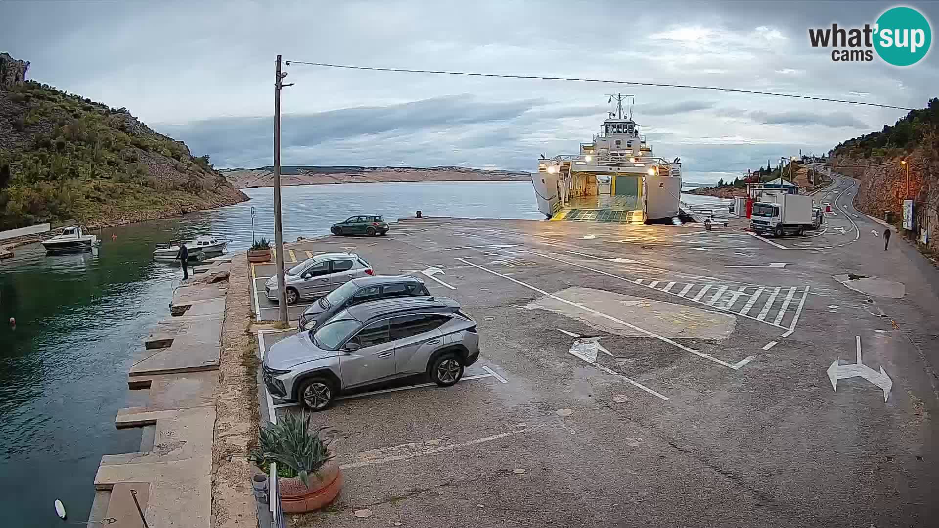 Webcam porto traghetti di Prizna – per l’isola di Pag