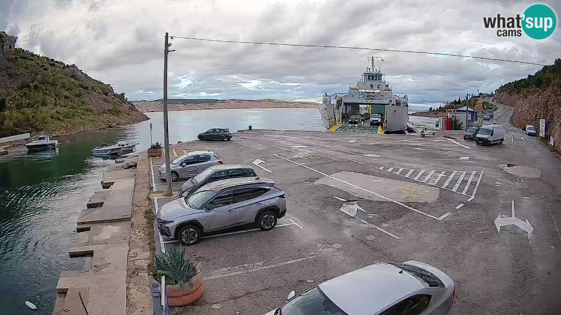 Webcam porto traghetti di Prizna – per l’isola di Pag