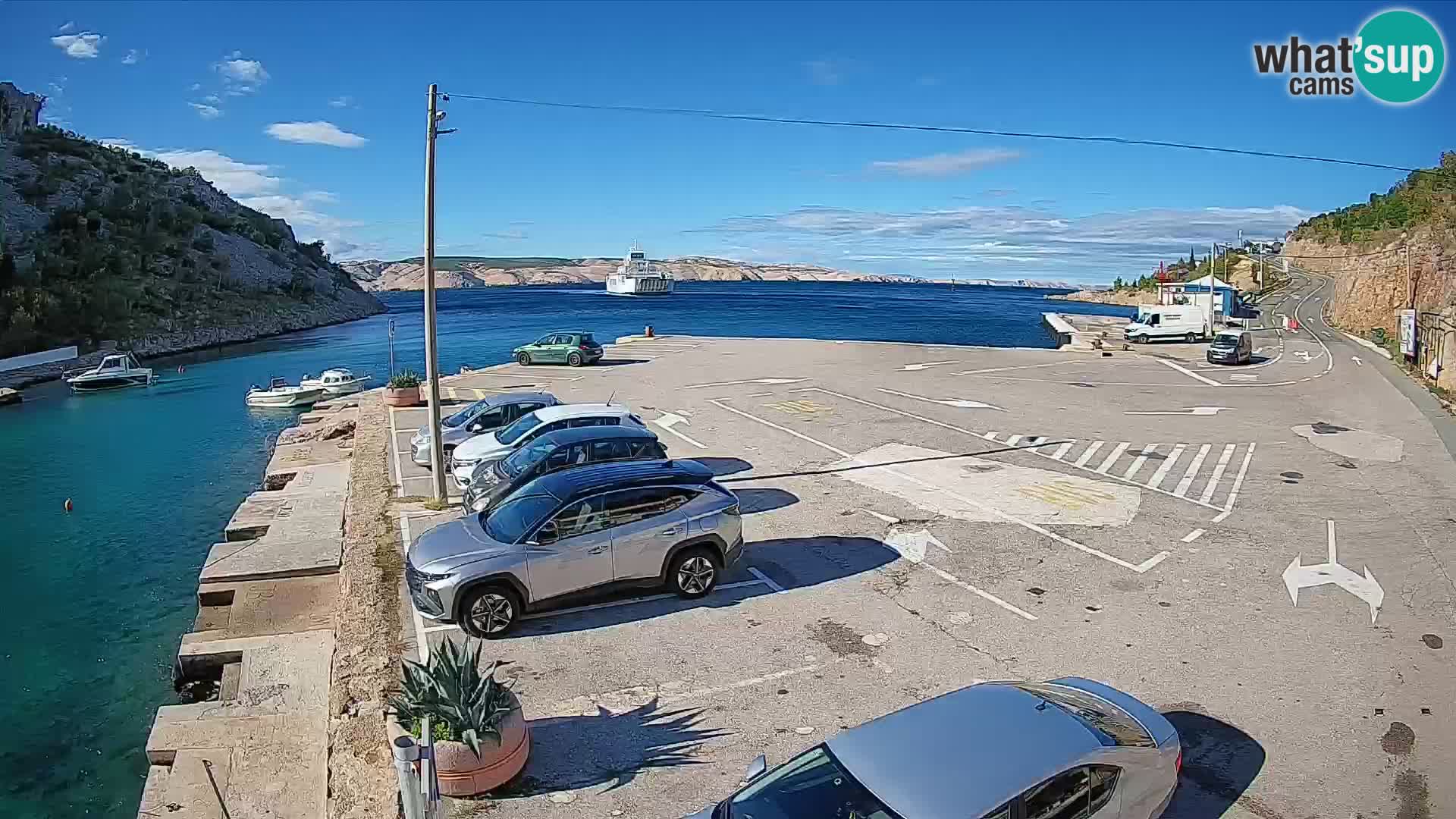 Webcam porto traghetti di Prizna – per l’isola di Pag