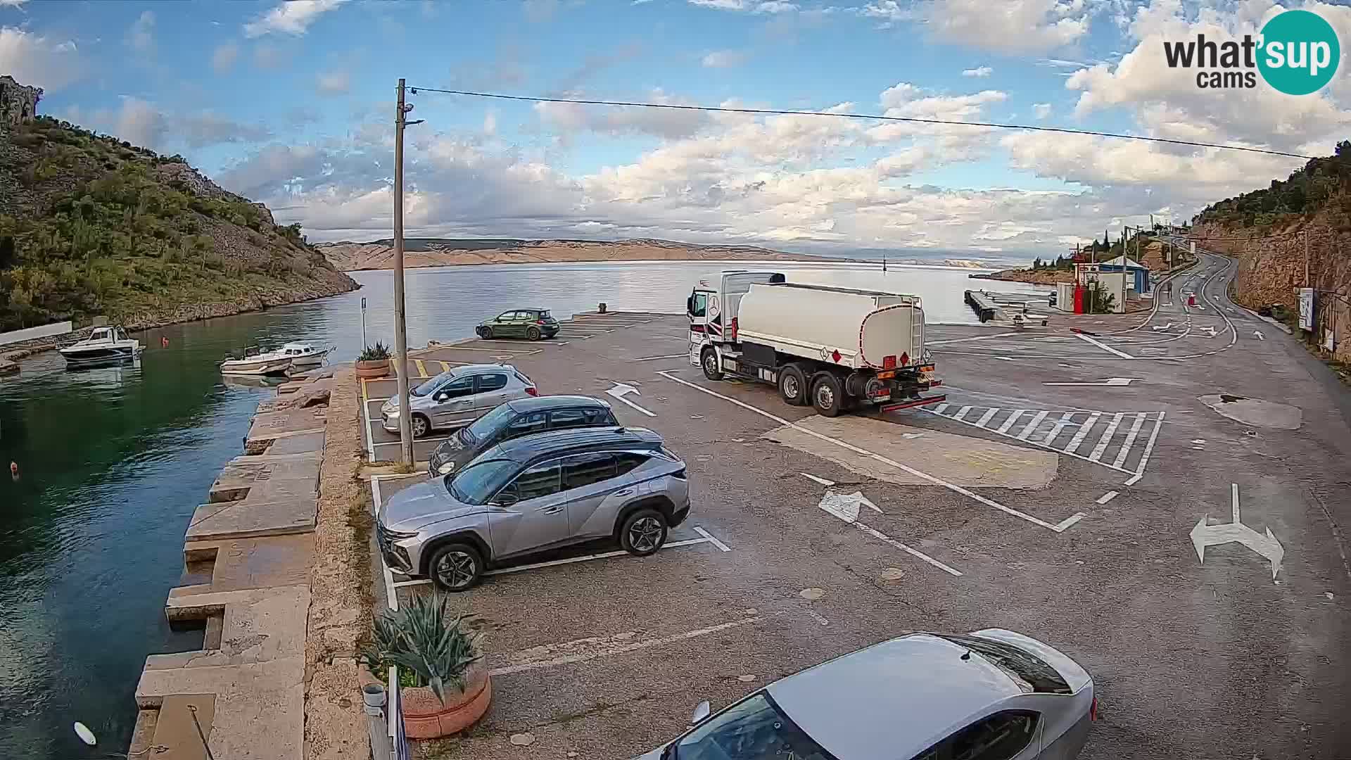 Webcam porto traghetti di Prizna – per l’isola di Pag