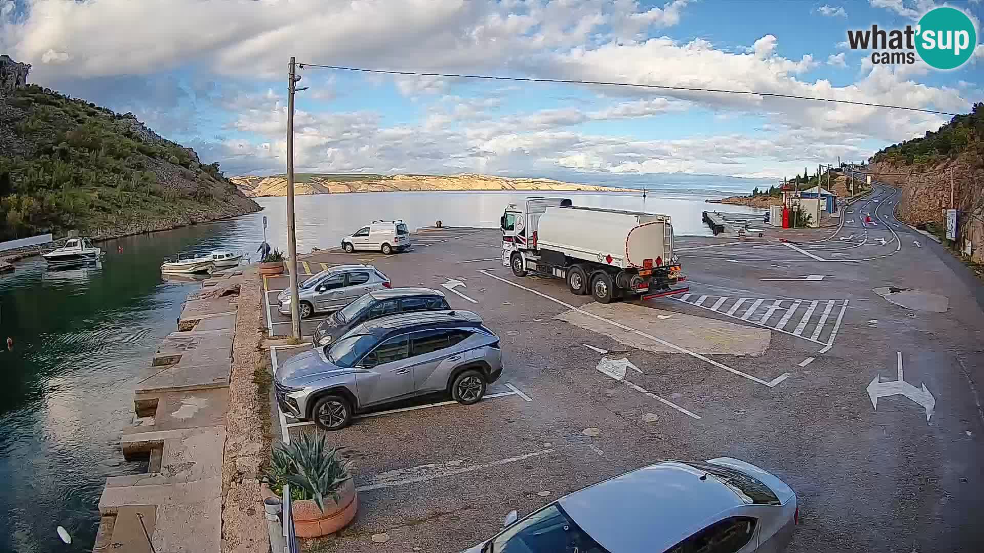 Webcam porto traghetti di Prizna – per l’isola di Pag