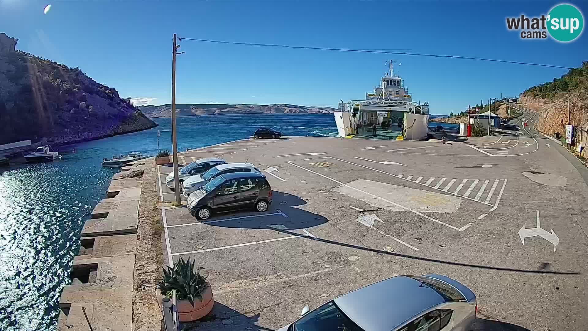 Webcam porto traghetti di Prizna – per l’isola di Pag