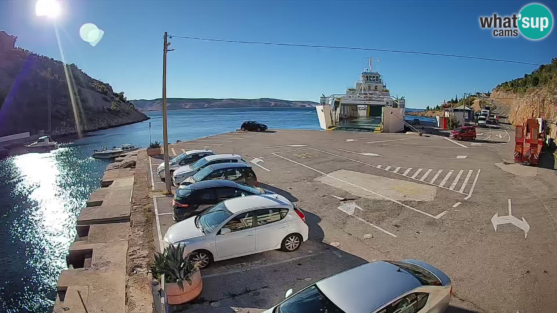 Webcam porto traghetti di Prizna – per l’isola di Pag