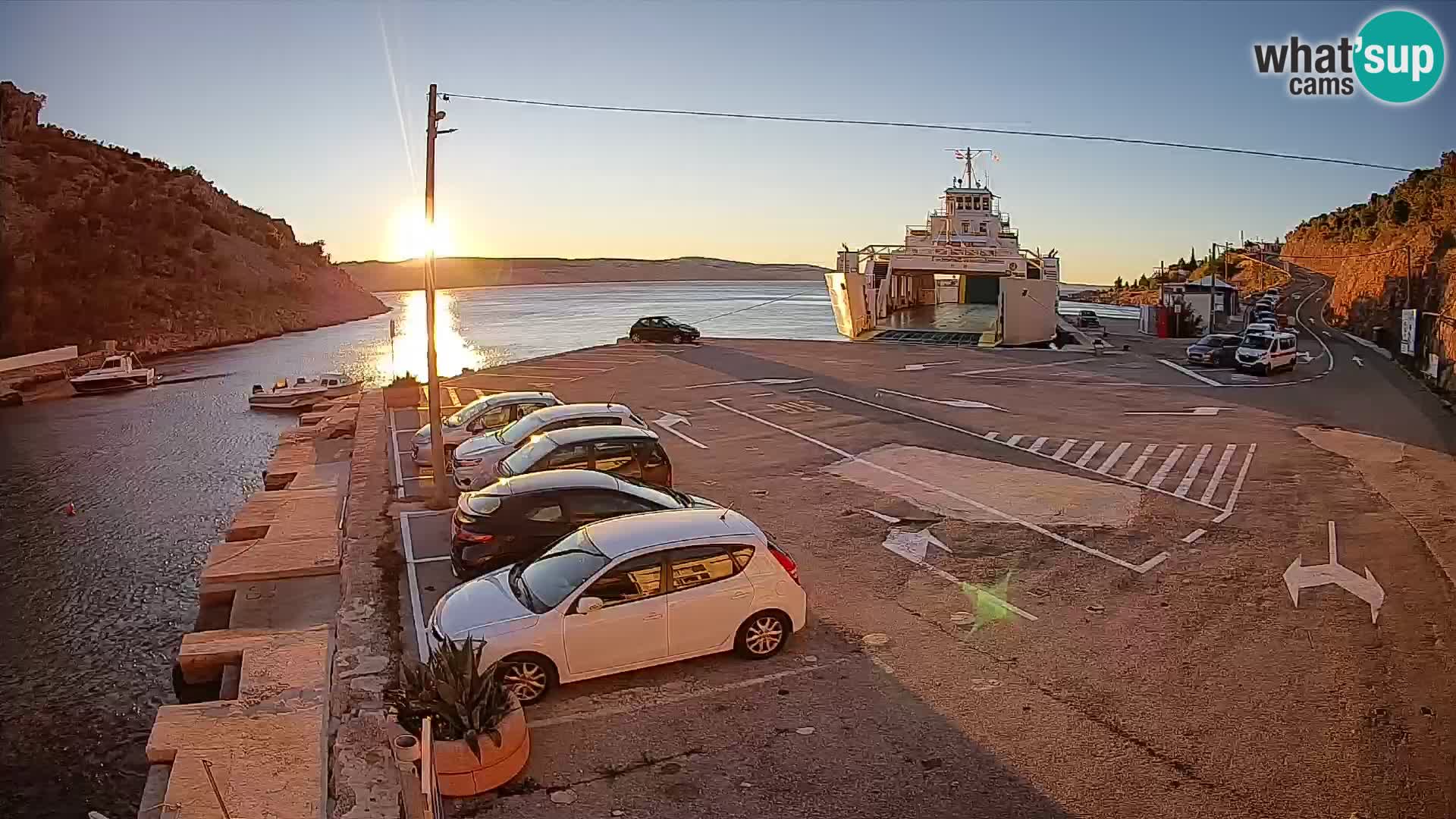 Webcam porto traghetti di Prizna – per l’isola di Pag