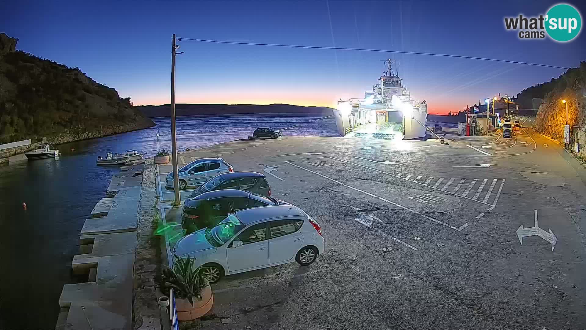 Webcam porto traghetti di Prizna – per l’isola di Pag