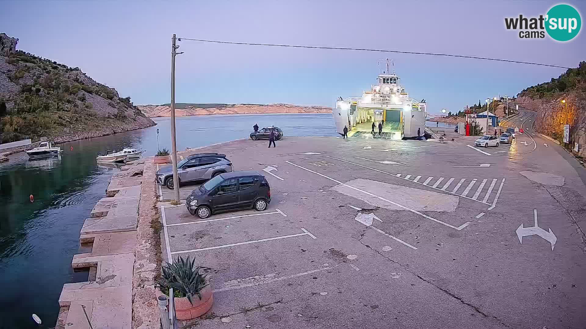 Webcam porto traghetti di Prizna – per l’isola di Pag