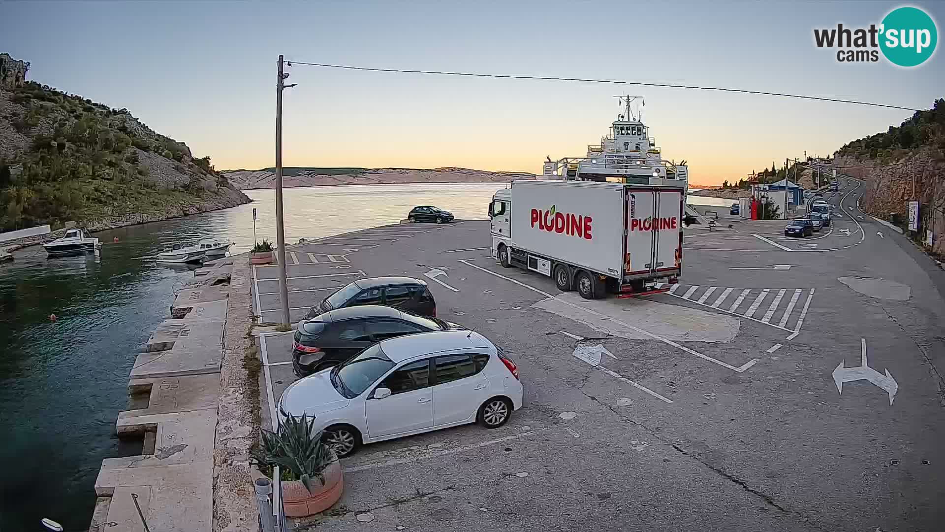Webcam porto traghetti di Prizna – per l’isola di Pag