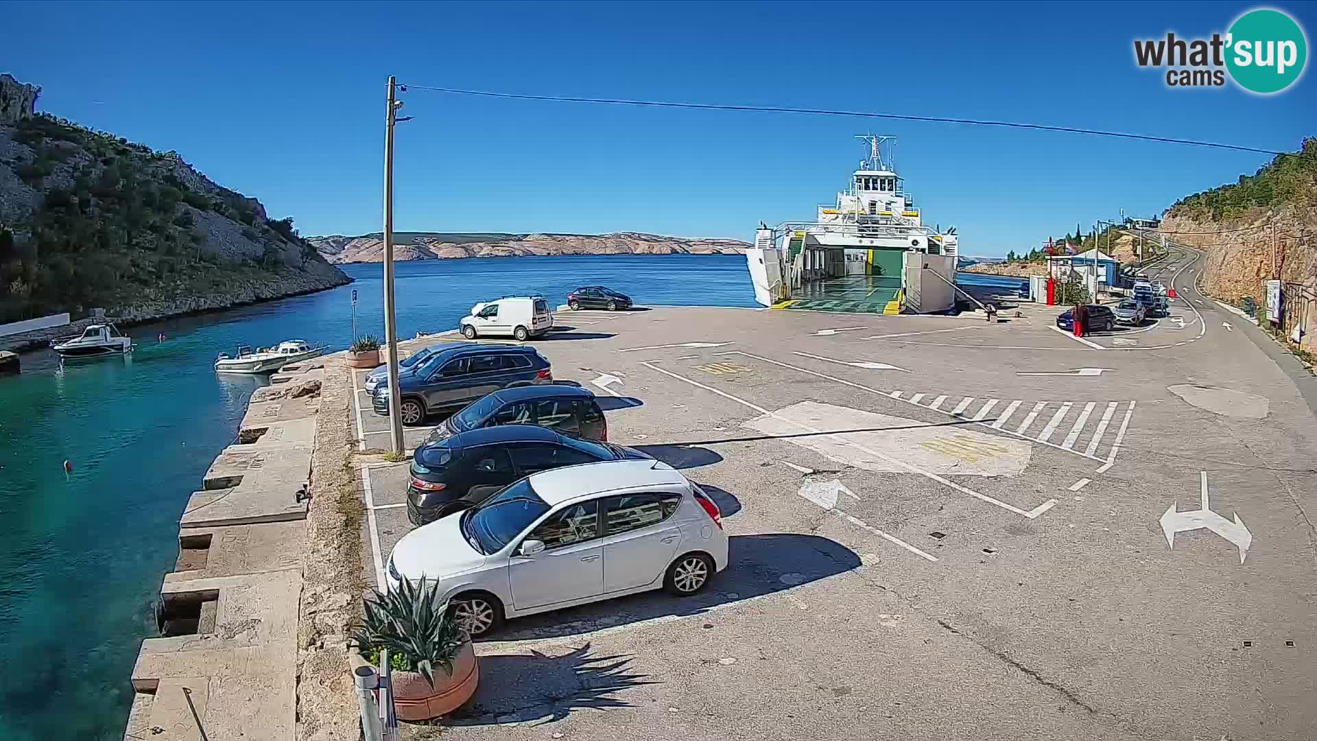 Webcam porto traghetti di Prizna – per l’isola di Pag