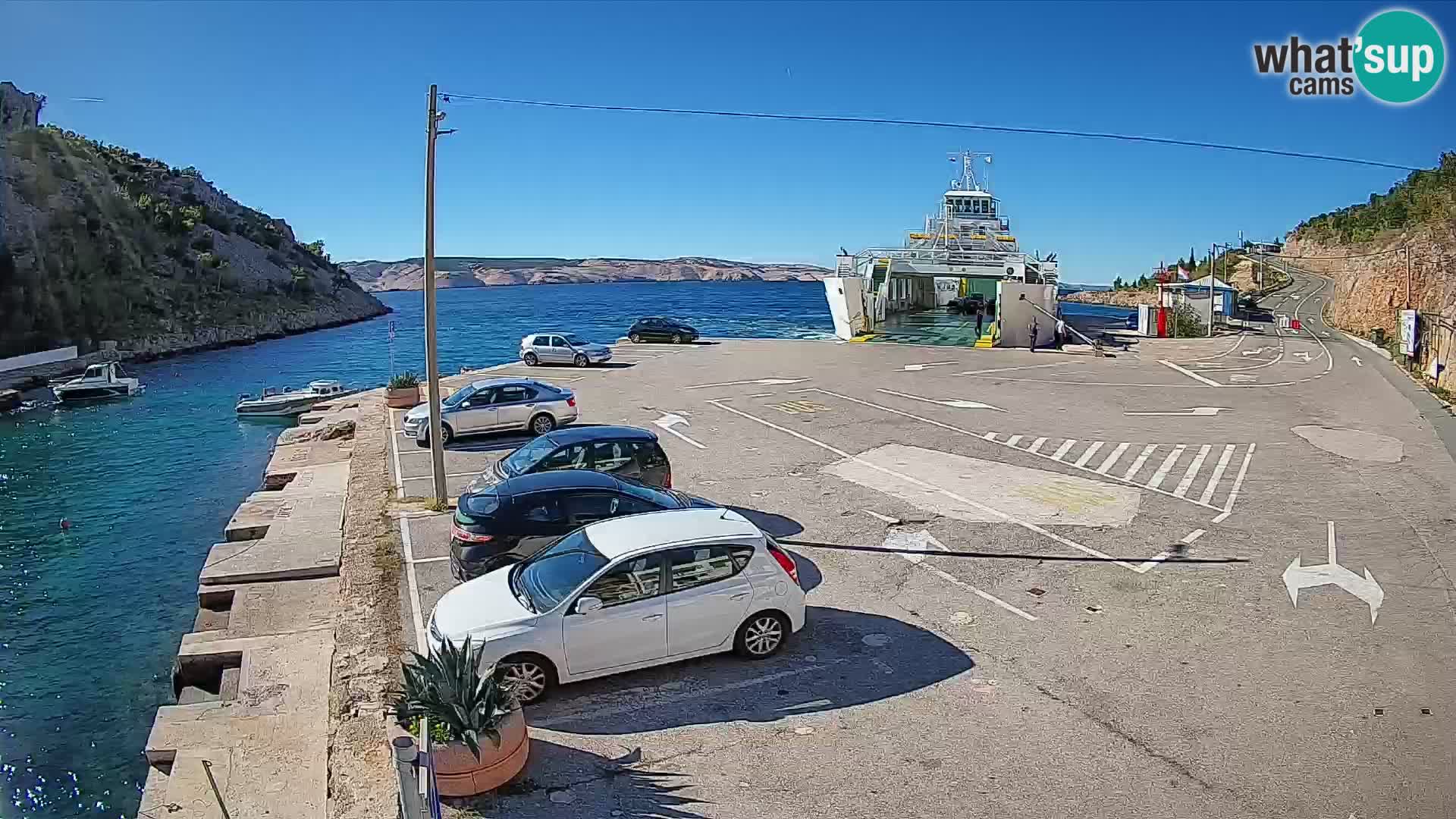 Webcam porto traghetti di Prizna – per l’isola di Pag
