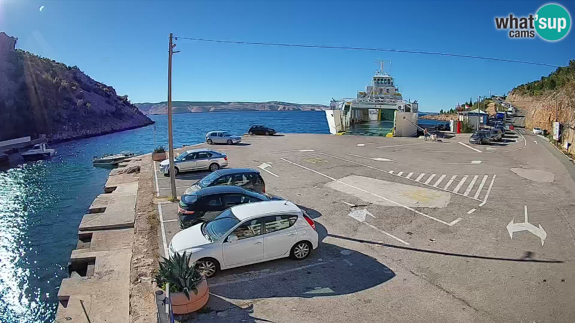 Webcam porto traghetti di Prizna – per l’isola di Pag