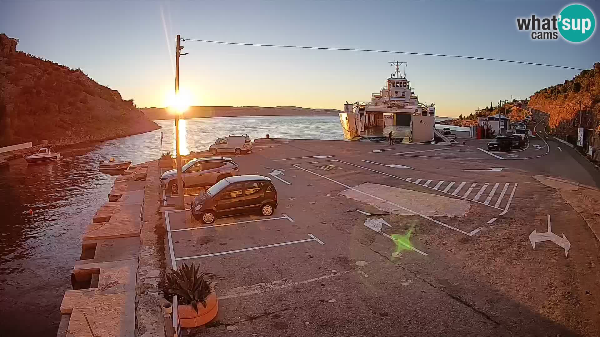 Webcam porto traghetti di Prizna – per l’isola di Pag