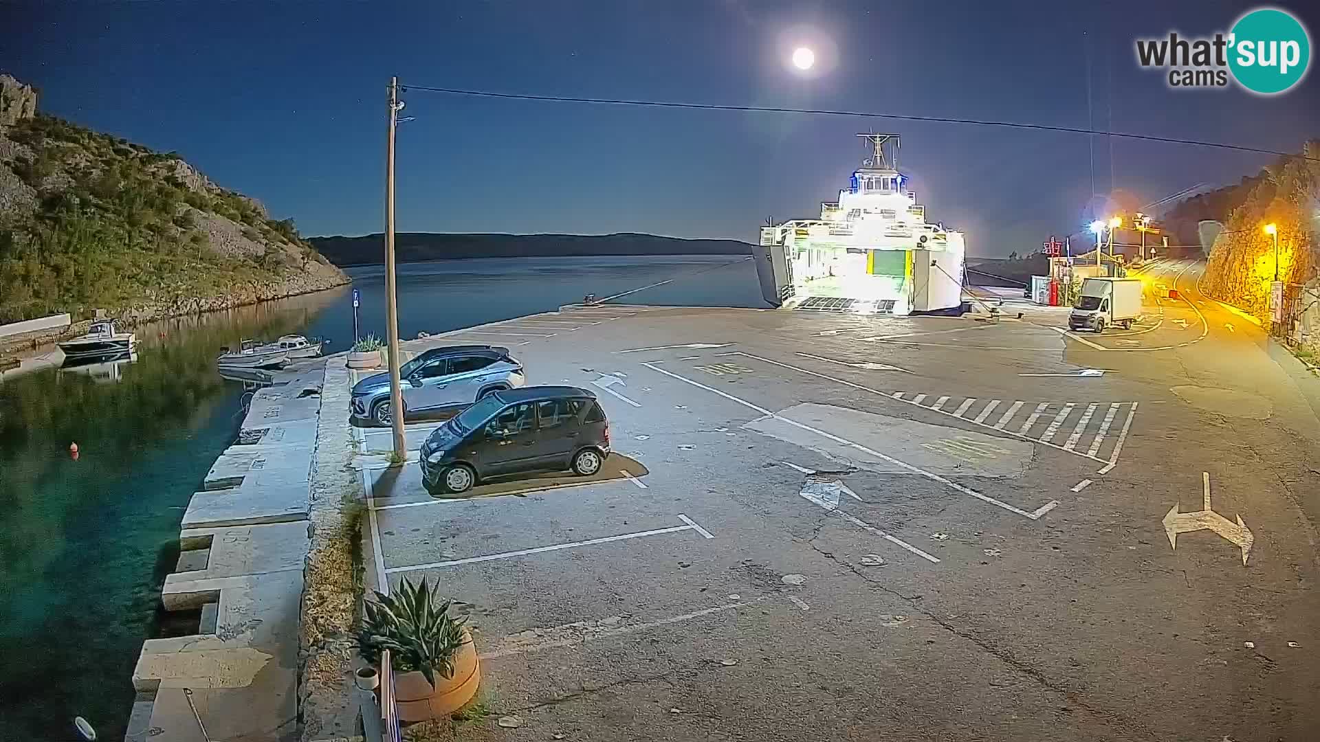 Webcam porto traghetti di Prizna – per l’isola di Pag