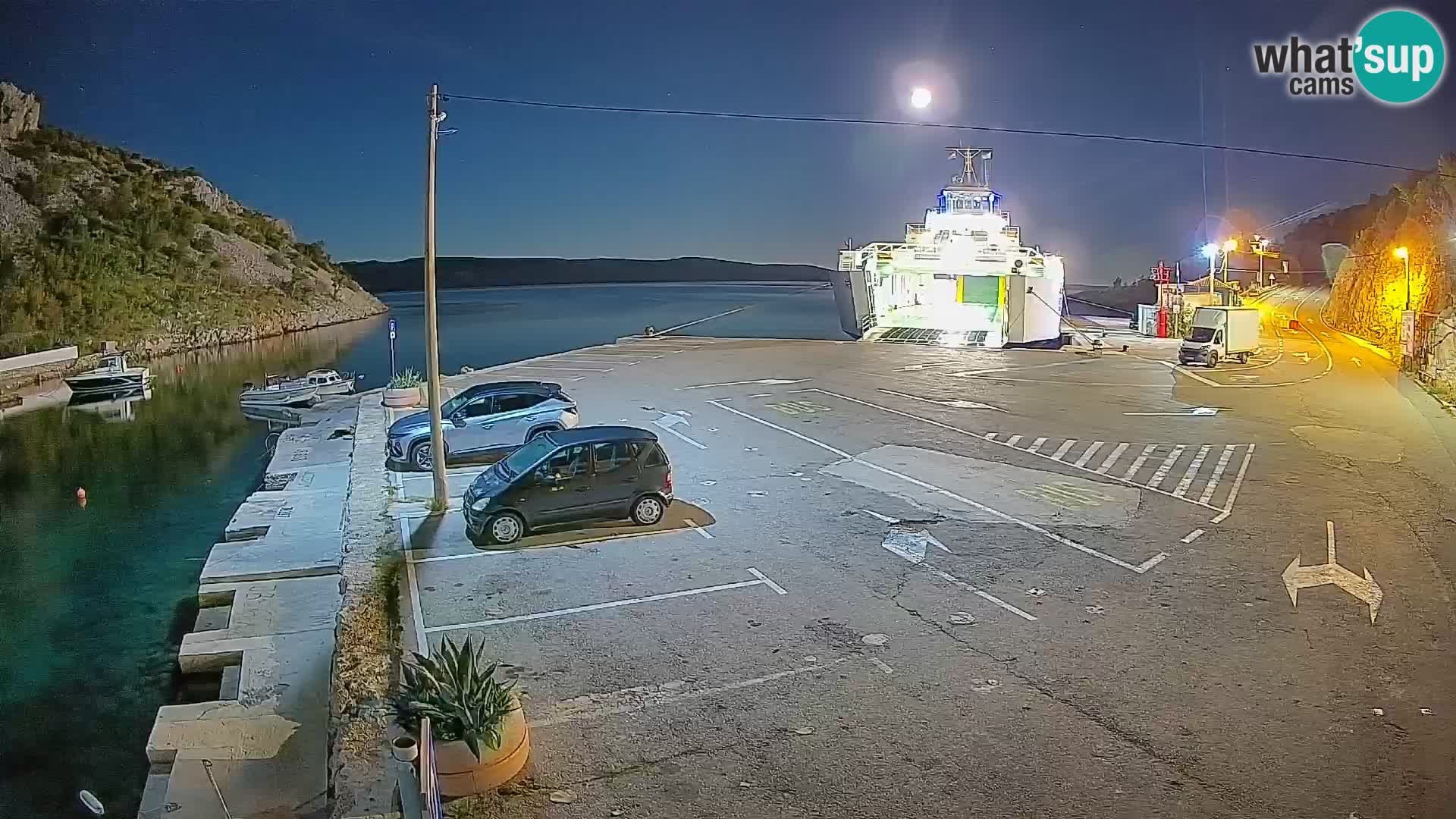 Webcam porto traghetti di Prizna – per l’isola di Pag