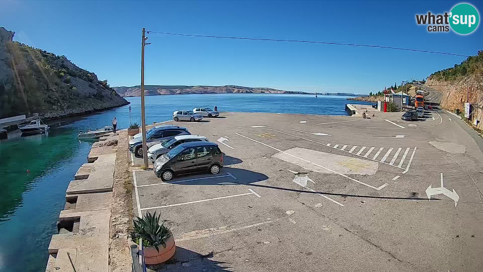 Webcam porto traghetti di Prizna – per l’isola di Pag