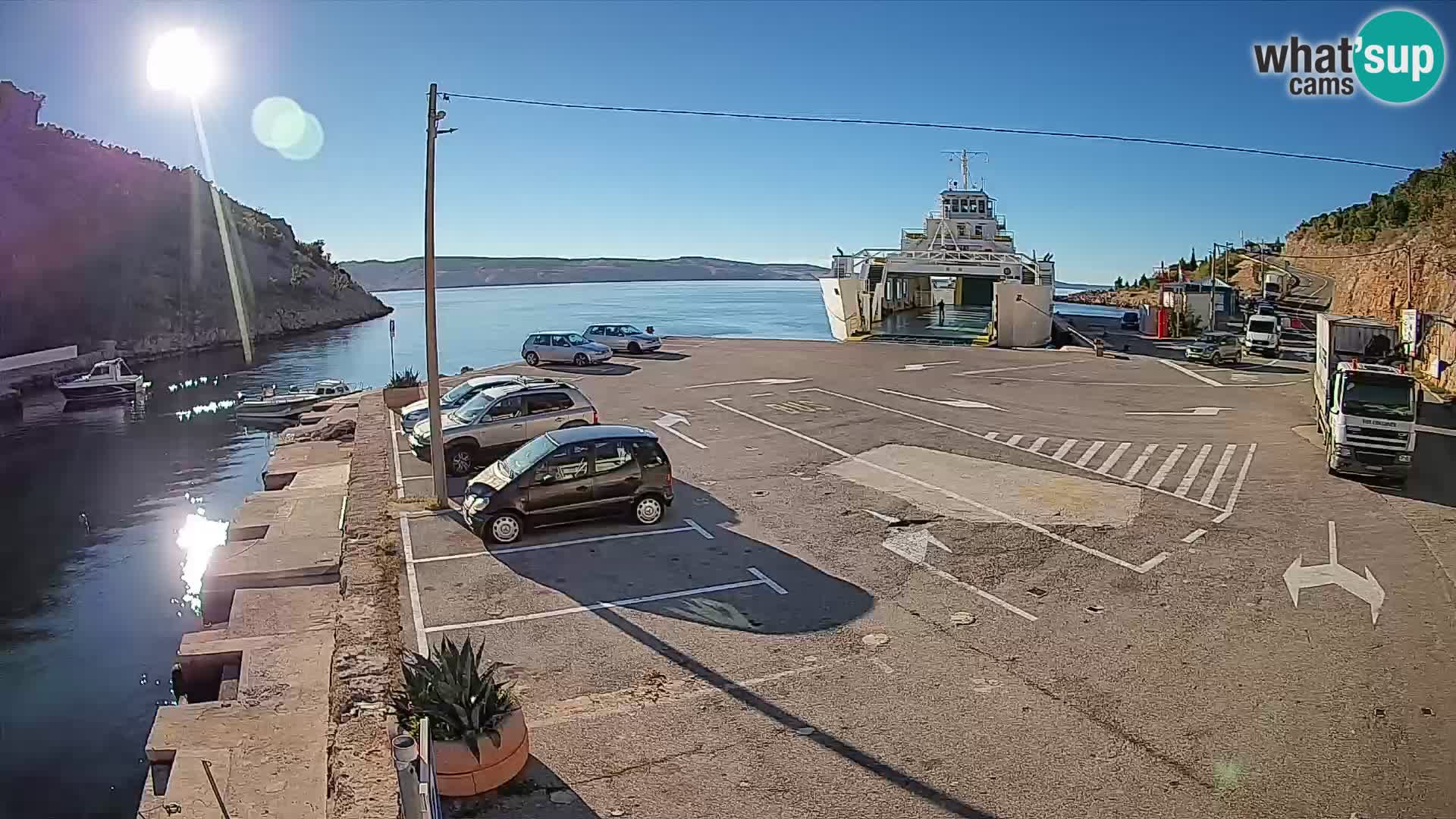 Webcam porto traghetti di Prizna – per l’isola di Pag