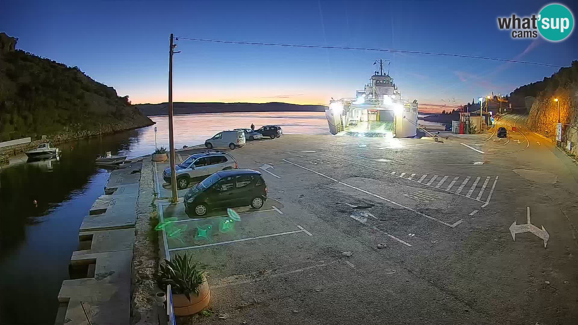 Webcam porto traghetti di Prizna – per l’isola di Pag