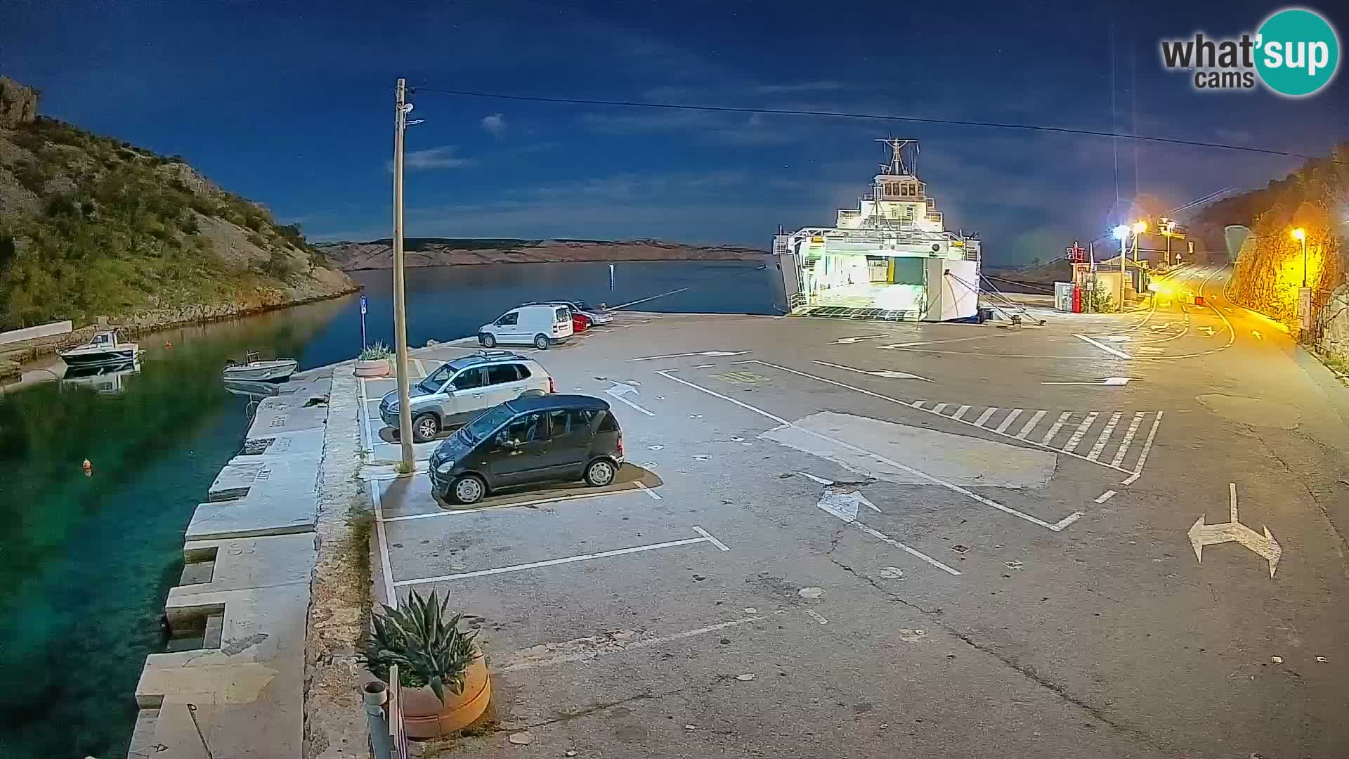 Webcam porto traghetti di Prizna – per l’isola di Pag