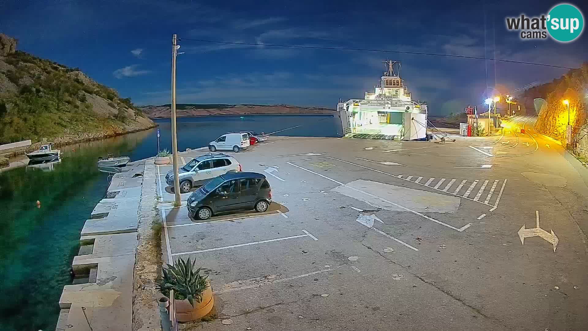 Webcam porto traghetti di Prizna – per l’isola di Pag