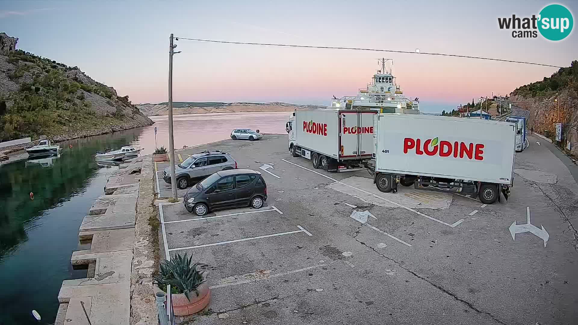 Webcam porto traghetti di Prizna – per l’isola di Pag
