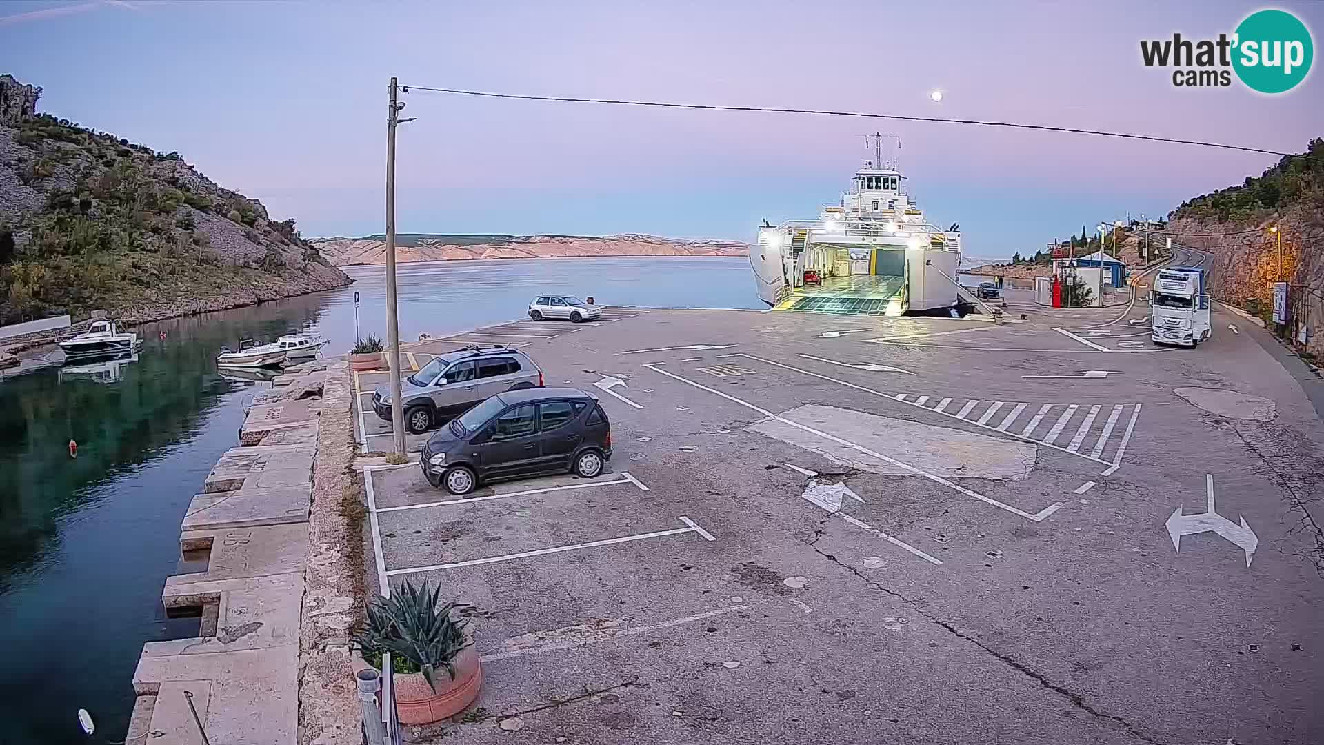 Webcam porto traghetti di Prizna – per l’isola di Pag