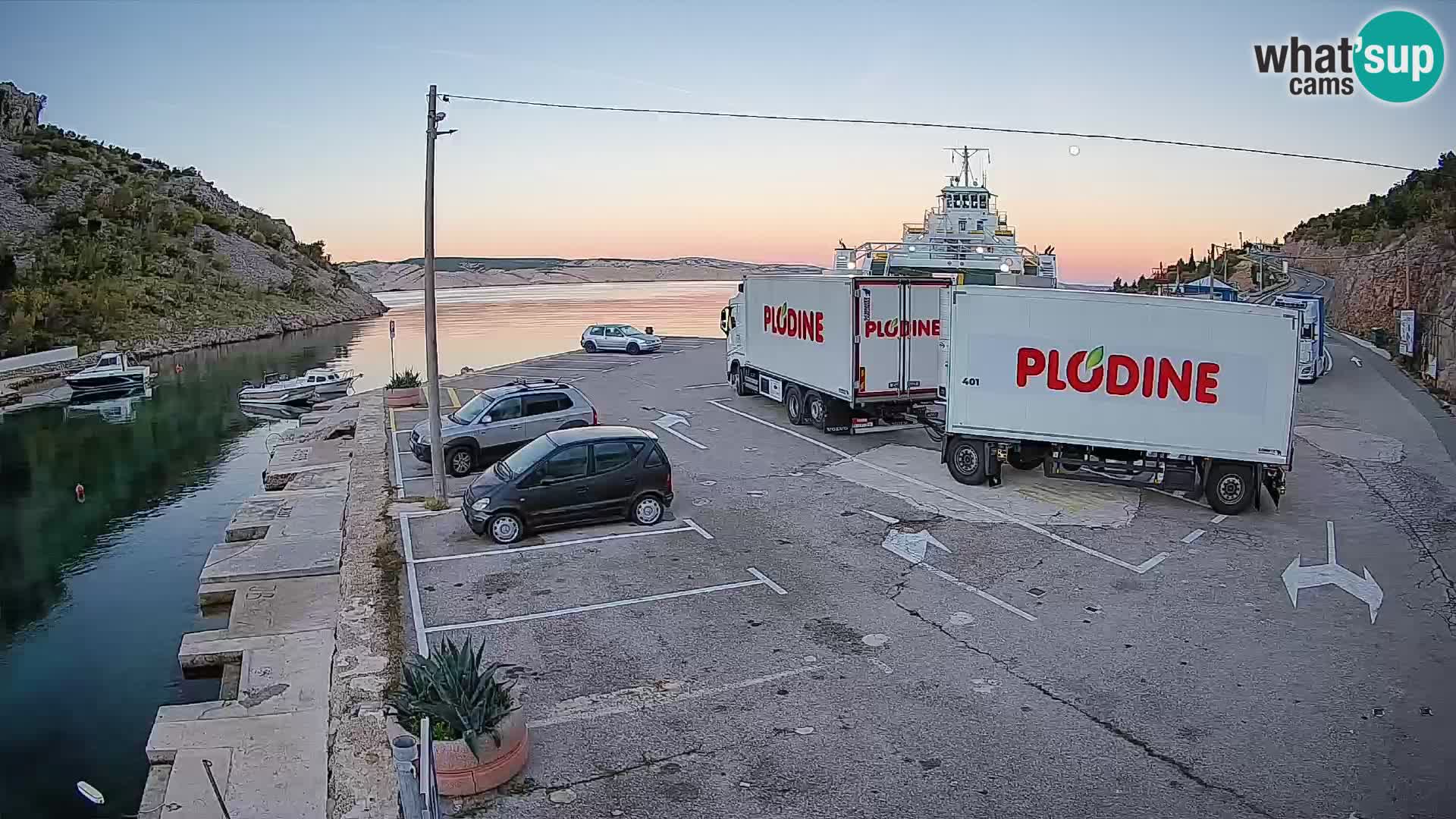 Webcam porto traghetti di Prizna – per l’isola di Pag