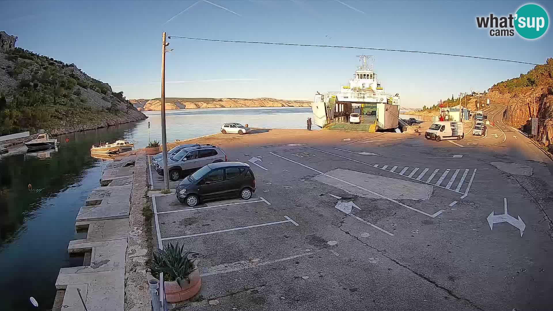 Webcam porto traghetti di Prizna – per l’isola di Pag