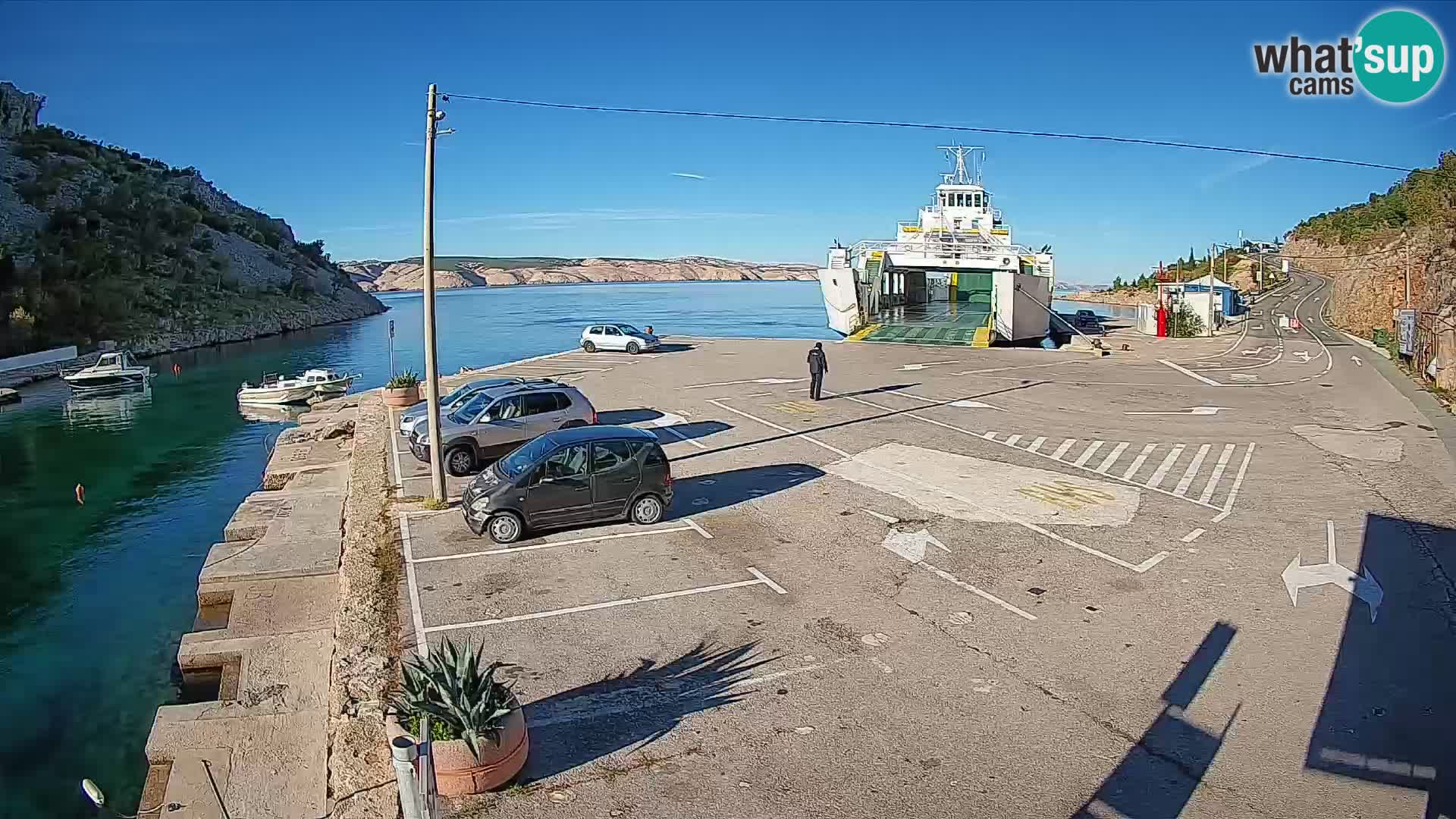 Webcam porto traghetti di Prizna – per l’isola di Pag