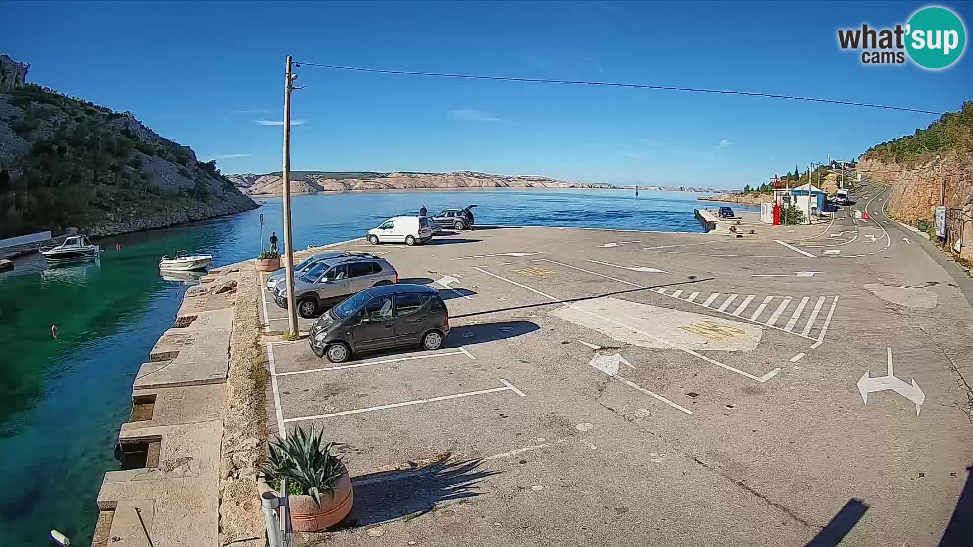 Webcam porto traghetti di Prizna – per l’isola di Pag