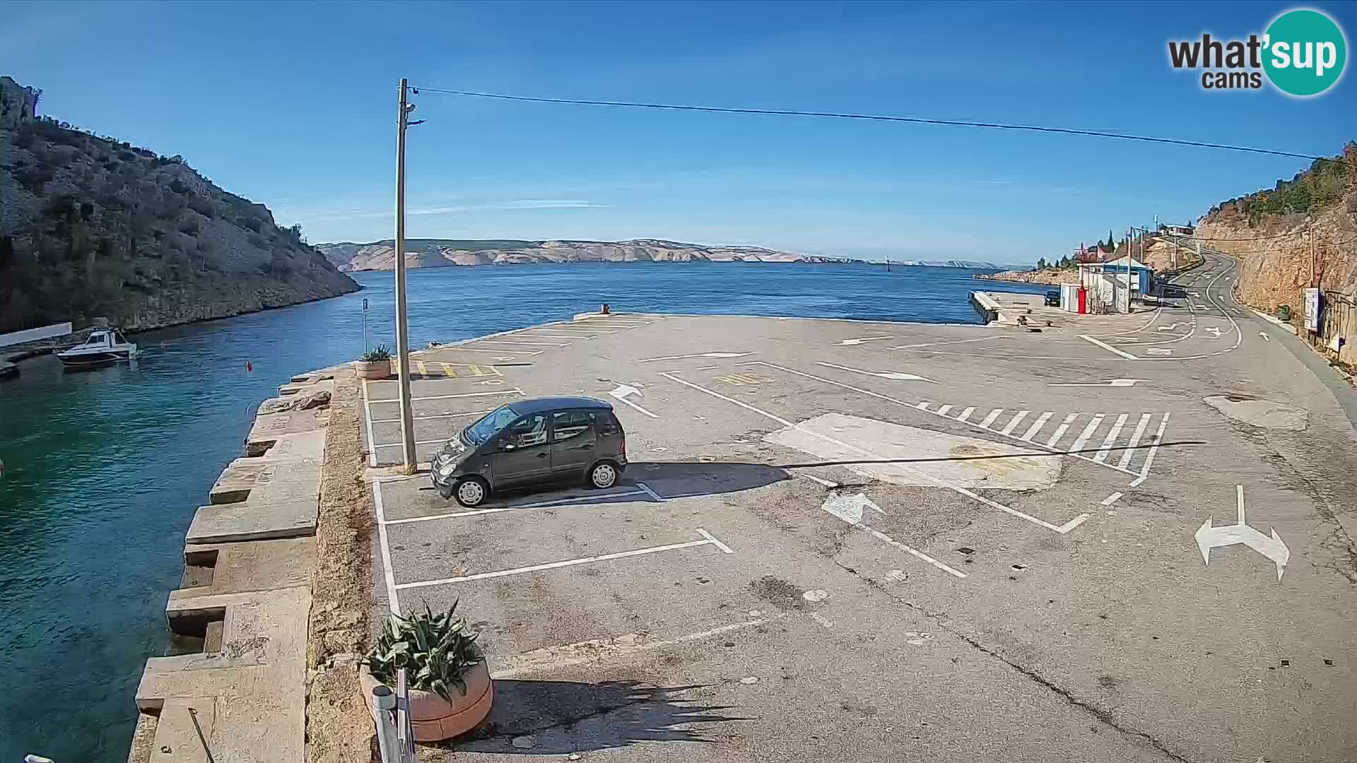 Webcam porto traghetti di Prizna – per l’isola di Pag