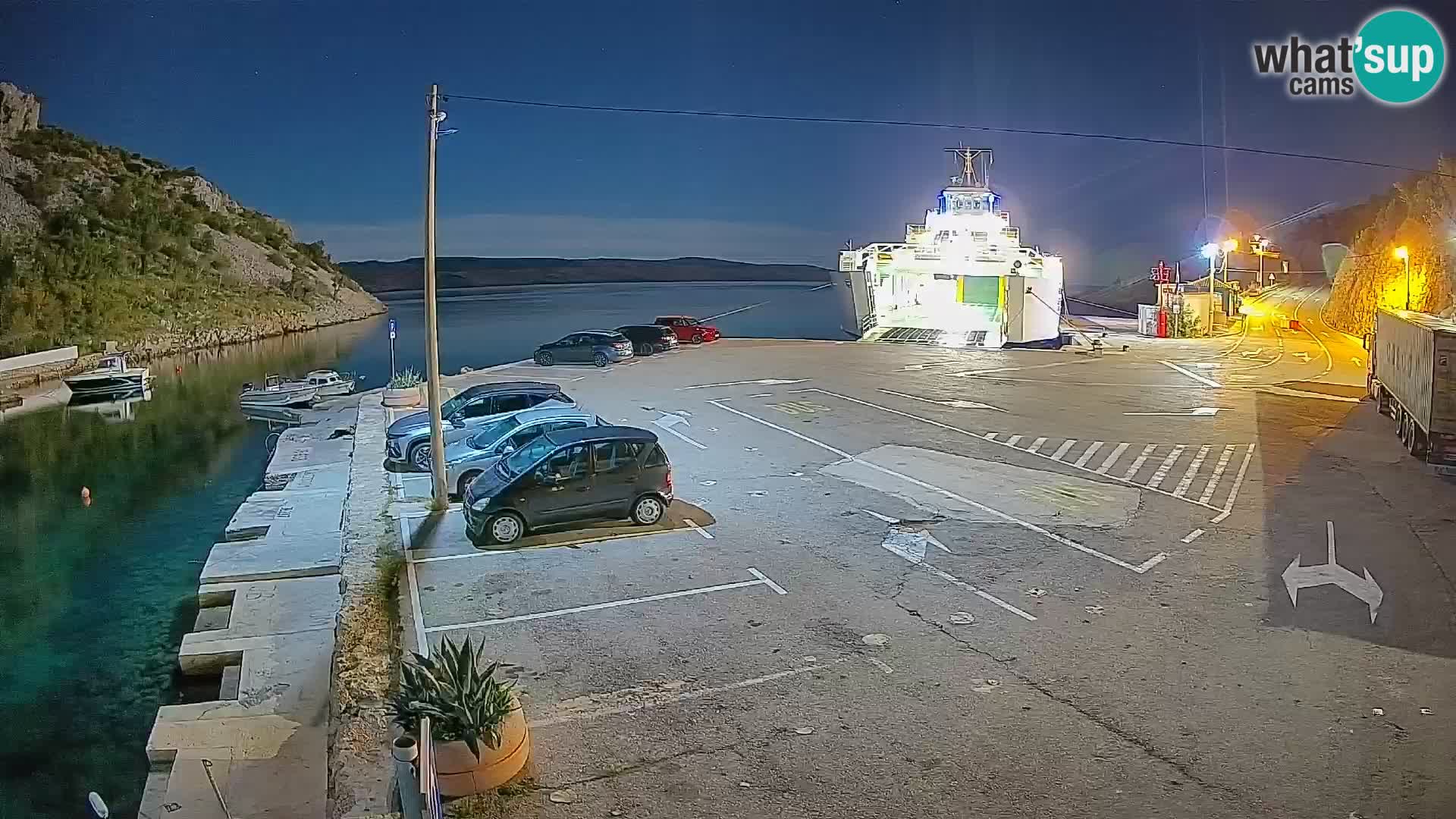 Webcam porto traghetti di Prizna – per l’isola di Pag