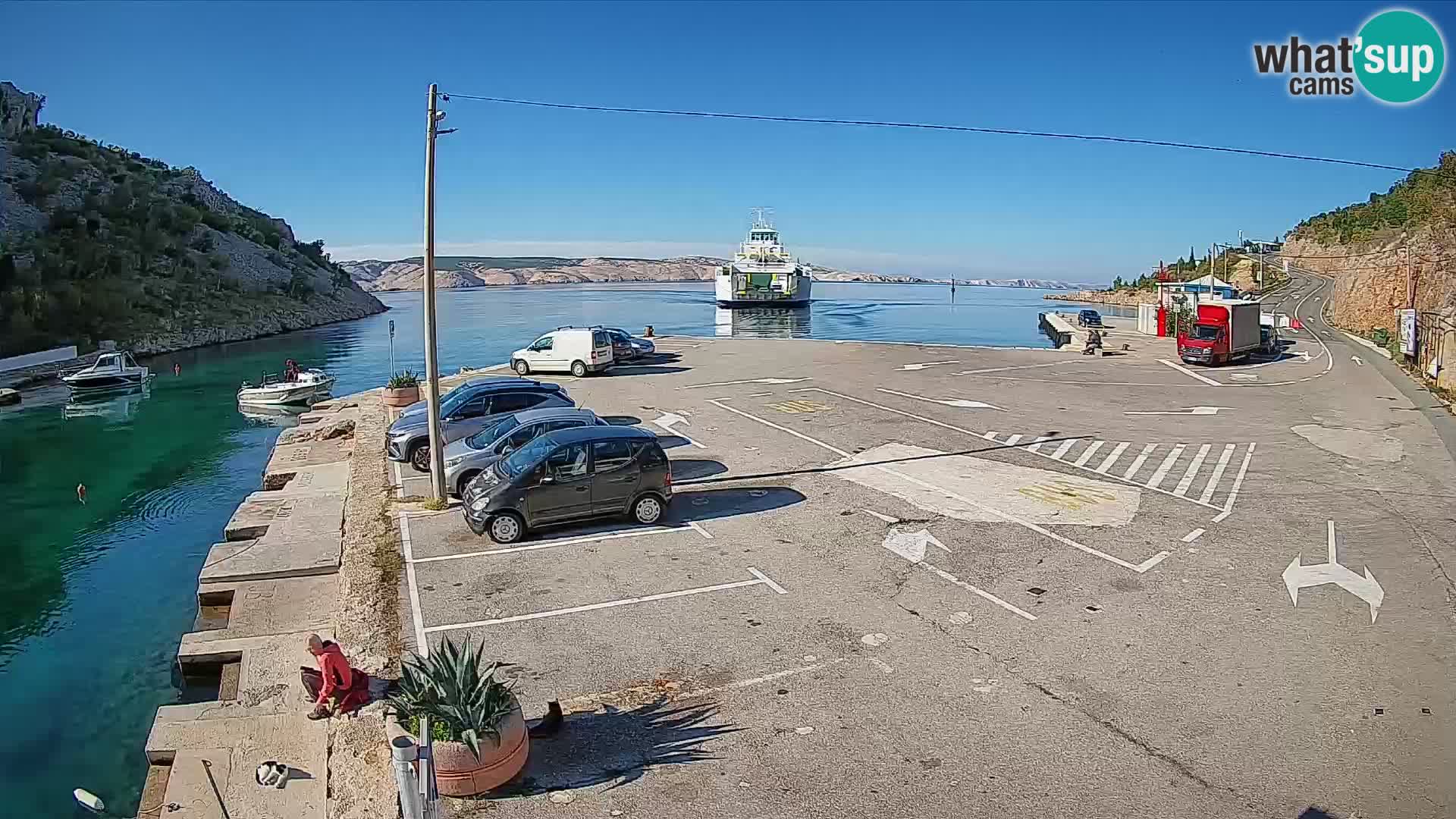 Webcam porto traghetti di Prizna – per l’isola di Pag